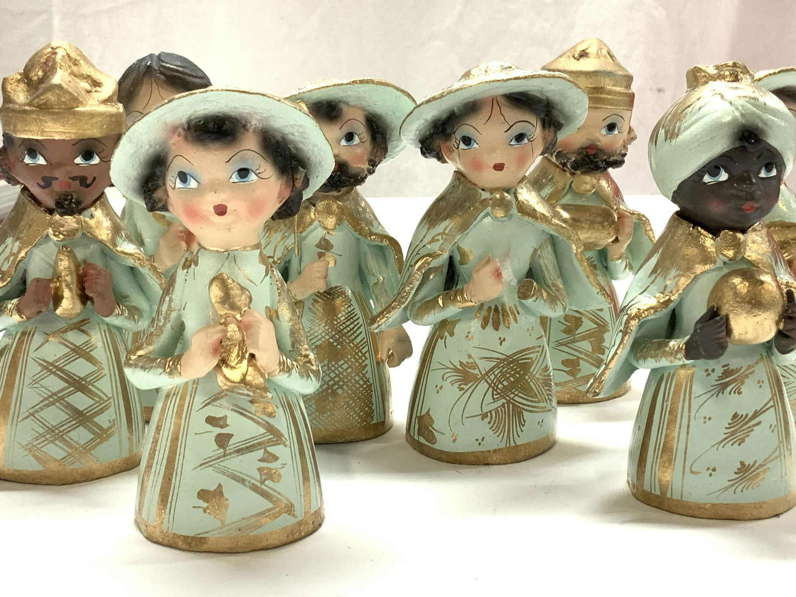 Set 14 Ceramic Hand Painted Mexican Nativity (1 of 10)