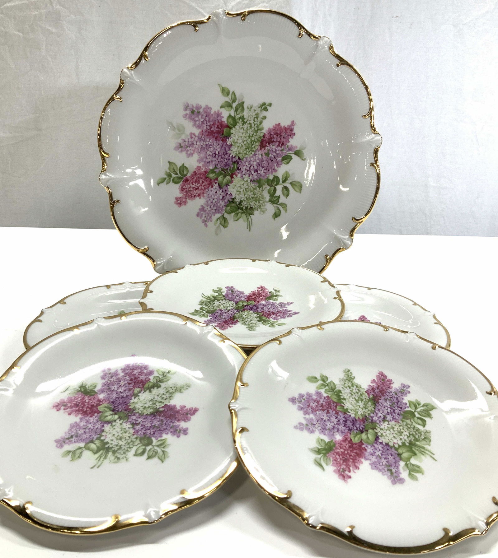 Schumann Germany Lilac Porcelain Dishes (1 of 8)