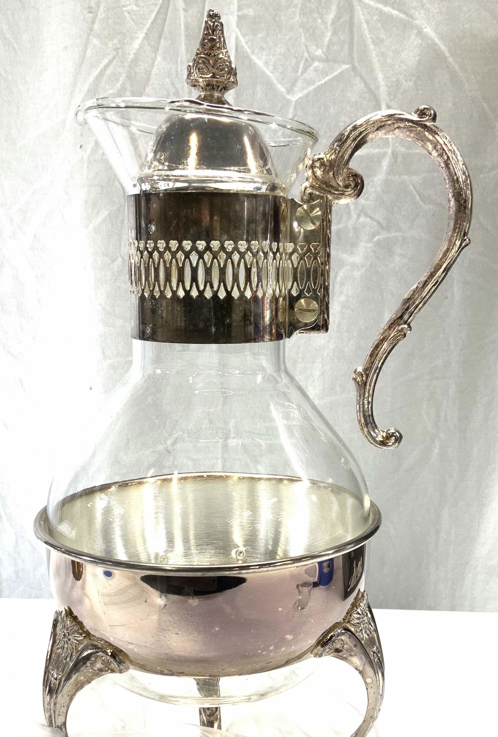 Leonard Silver Mfg Silver Plate Warmer Carafe, 4 (1 of 8)