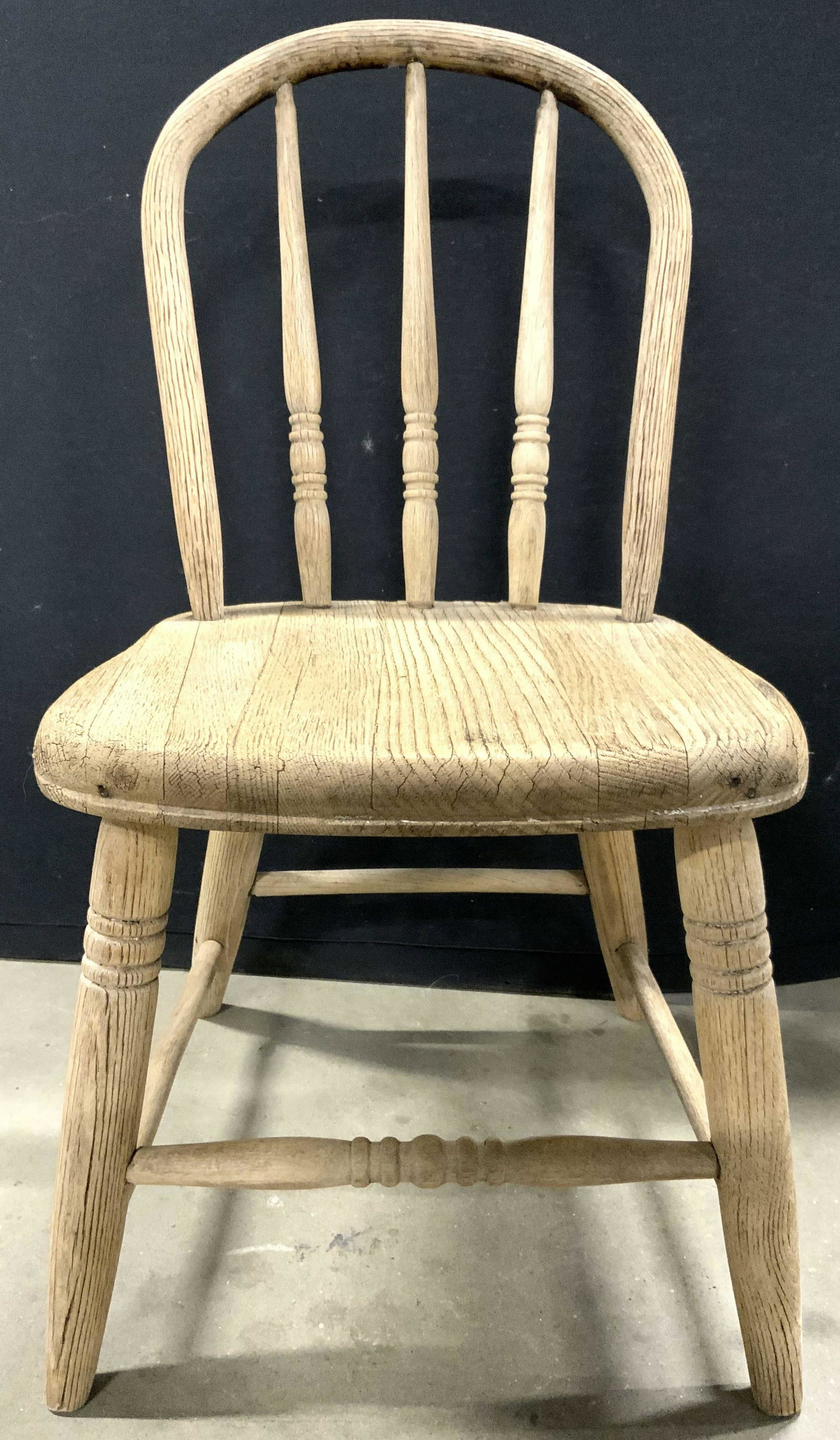 Vintage Wooden Childrens Spindle Back Chair (1 of 8)
