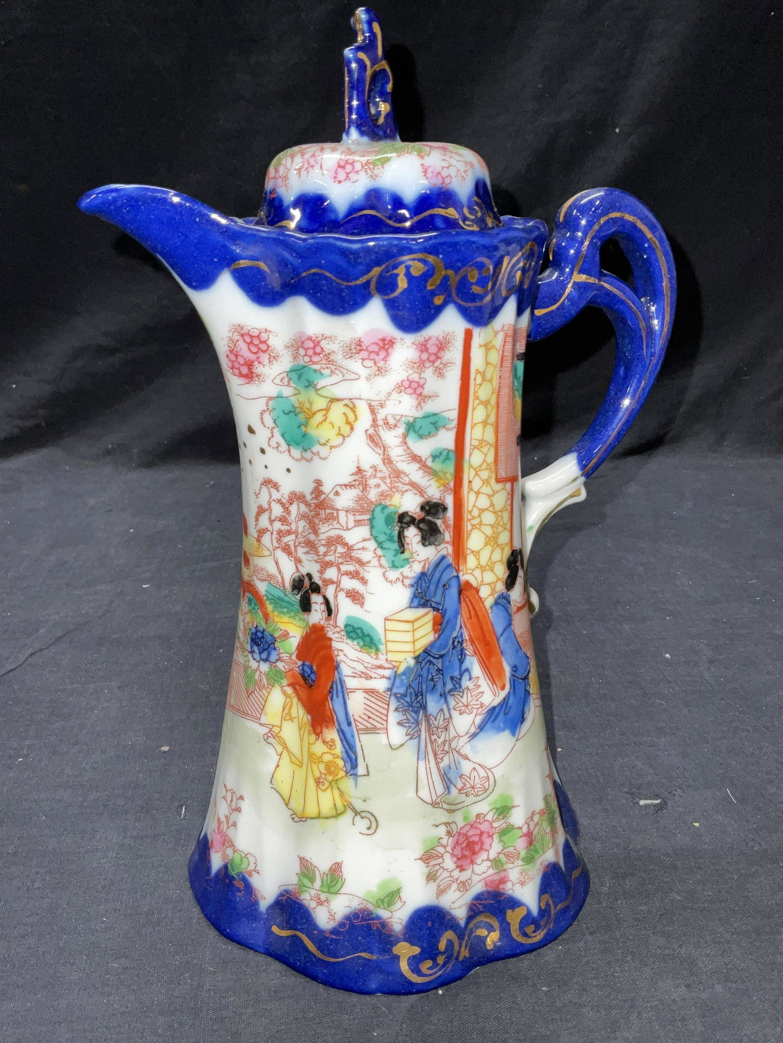 Porcelain Hand Painted Tea Pot, Japan (1 of 6)