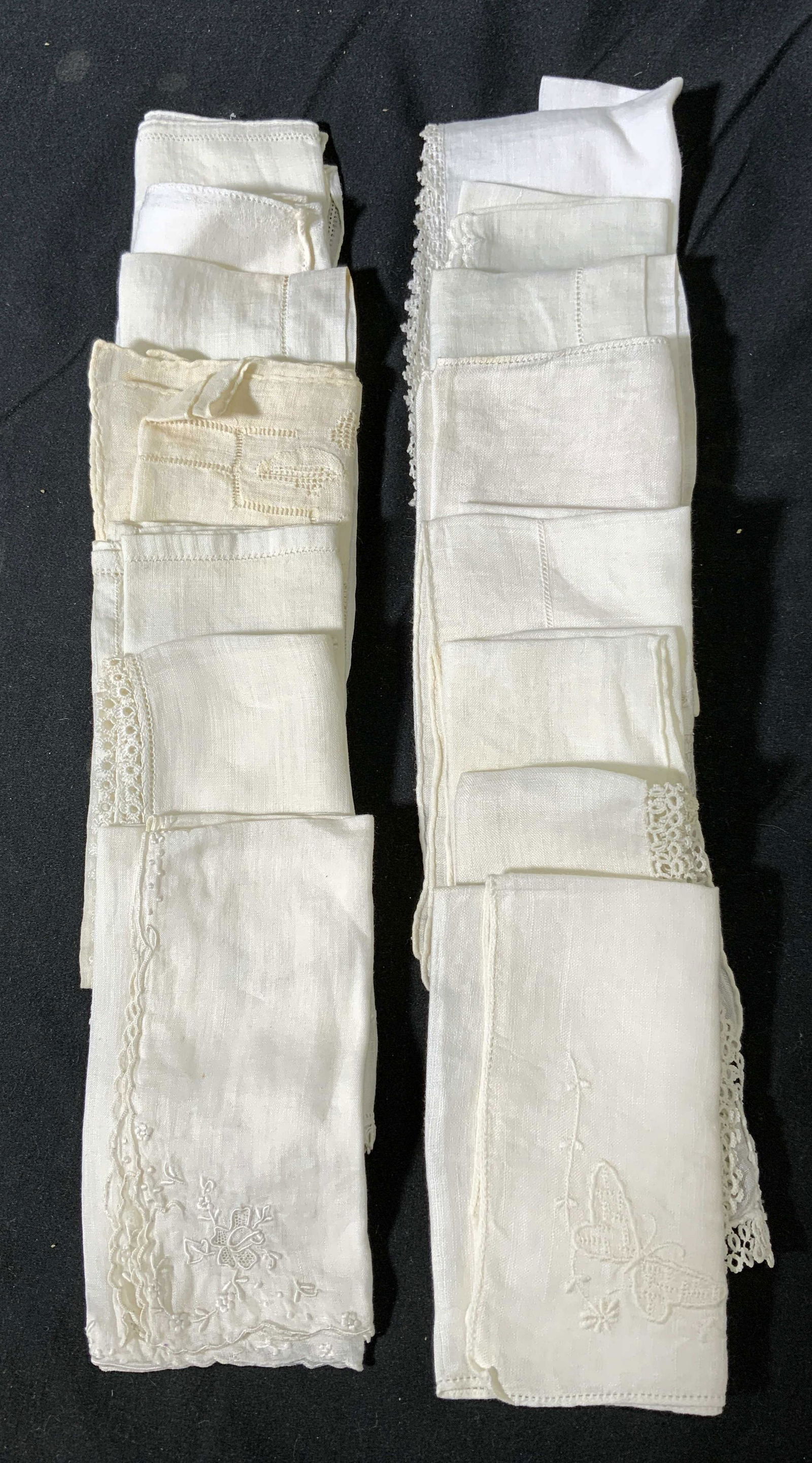 Group 15 Vintage White Cotton Hankies (1 of 9)