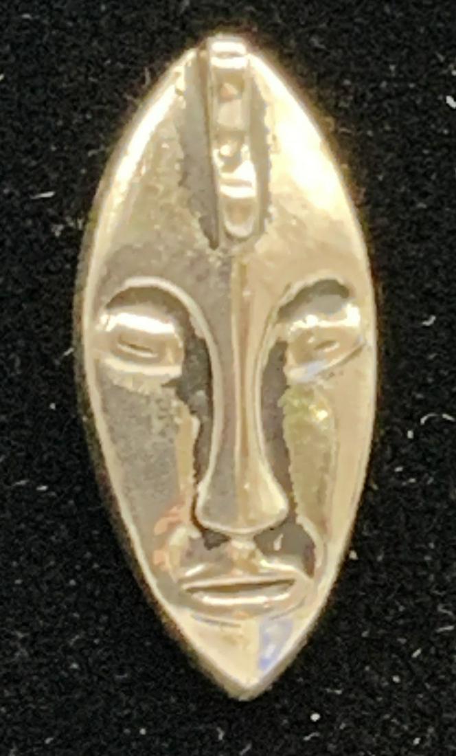 Silver Tone Figural Mask Style Pin (1 of 7)
