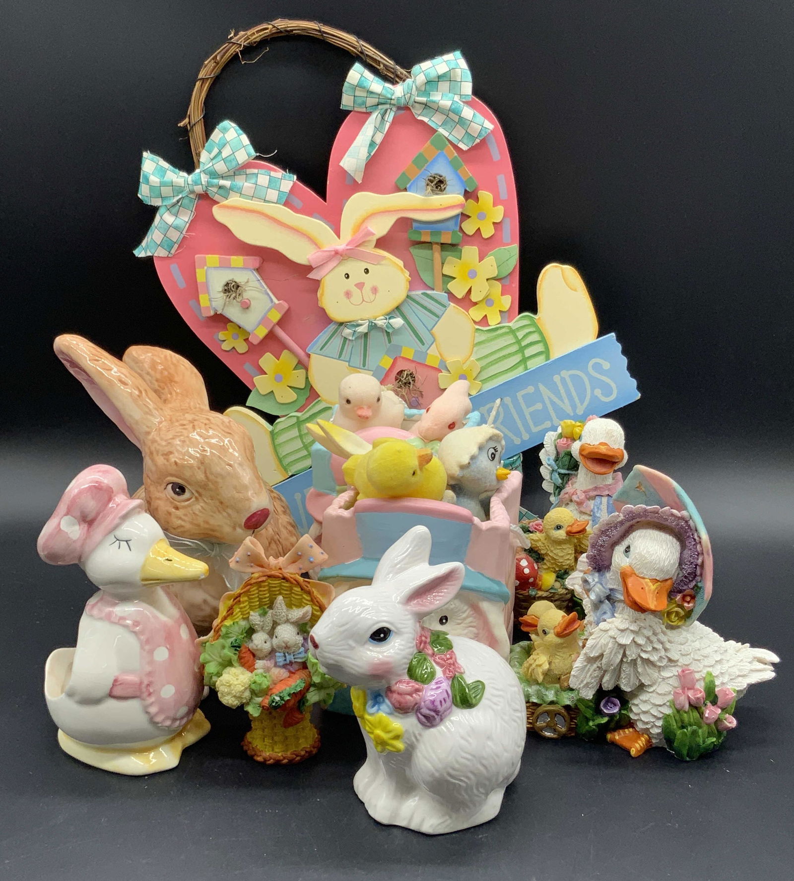 Group Lot Easter Decor, Rabbits, Ducks, & More (1 of 13)