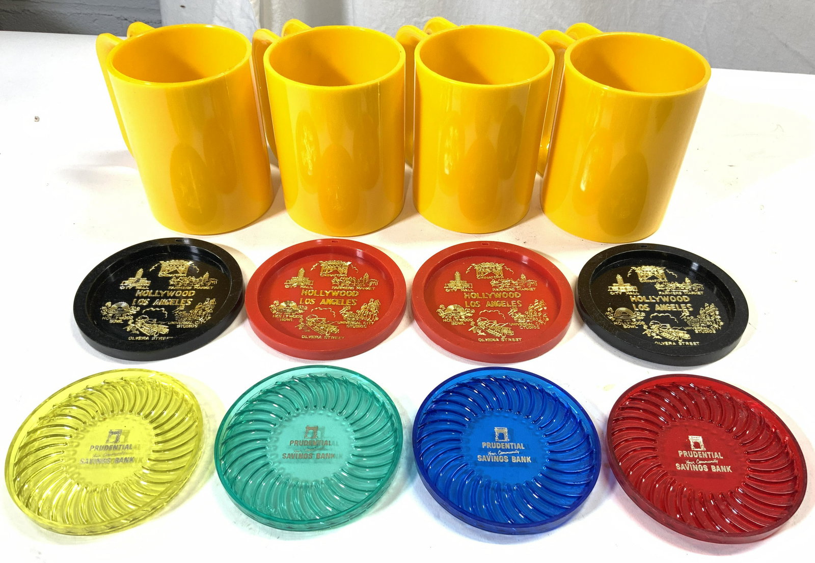 Lot 12 Plastic Cup & Coasters (1 of 7)
