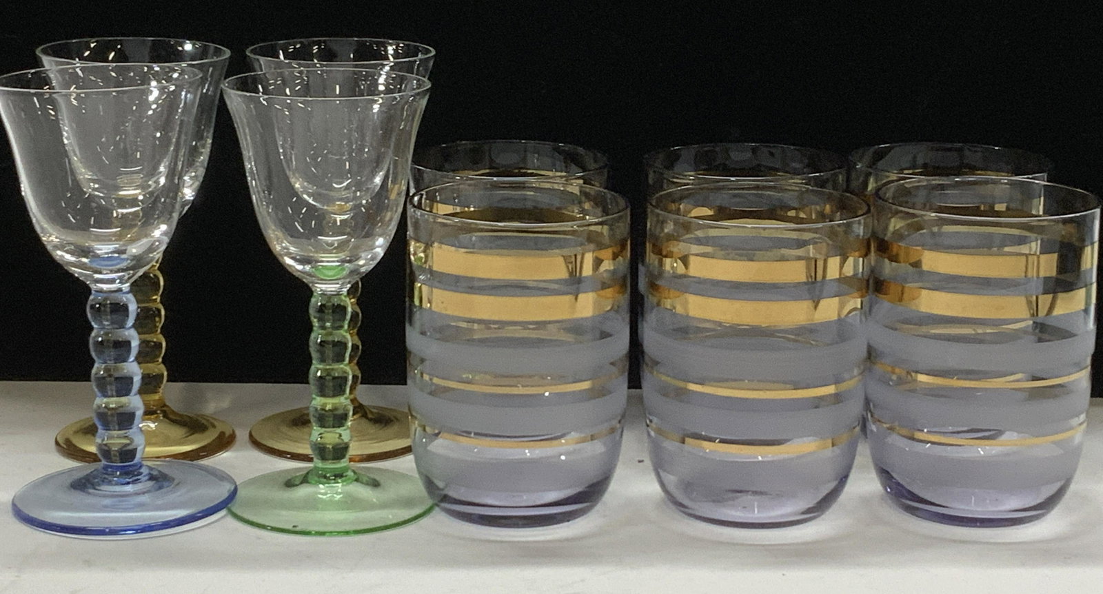 2 Sets Cocktail Stemware, Cordial Glasses, 10 (1 of 8)