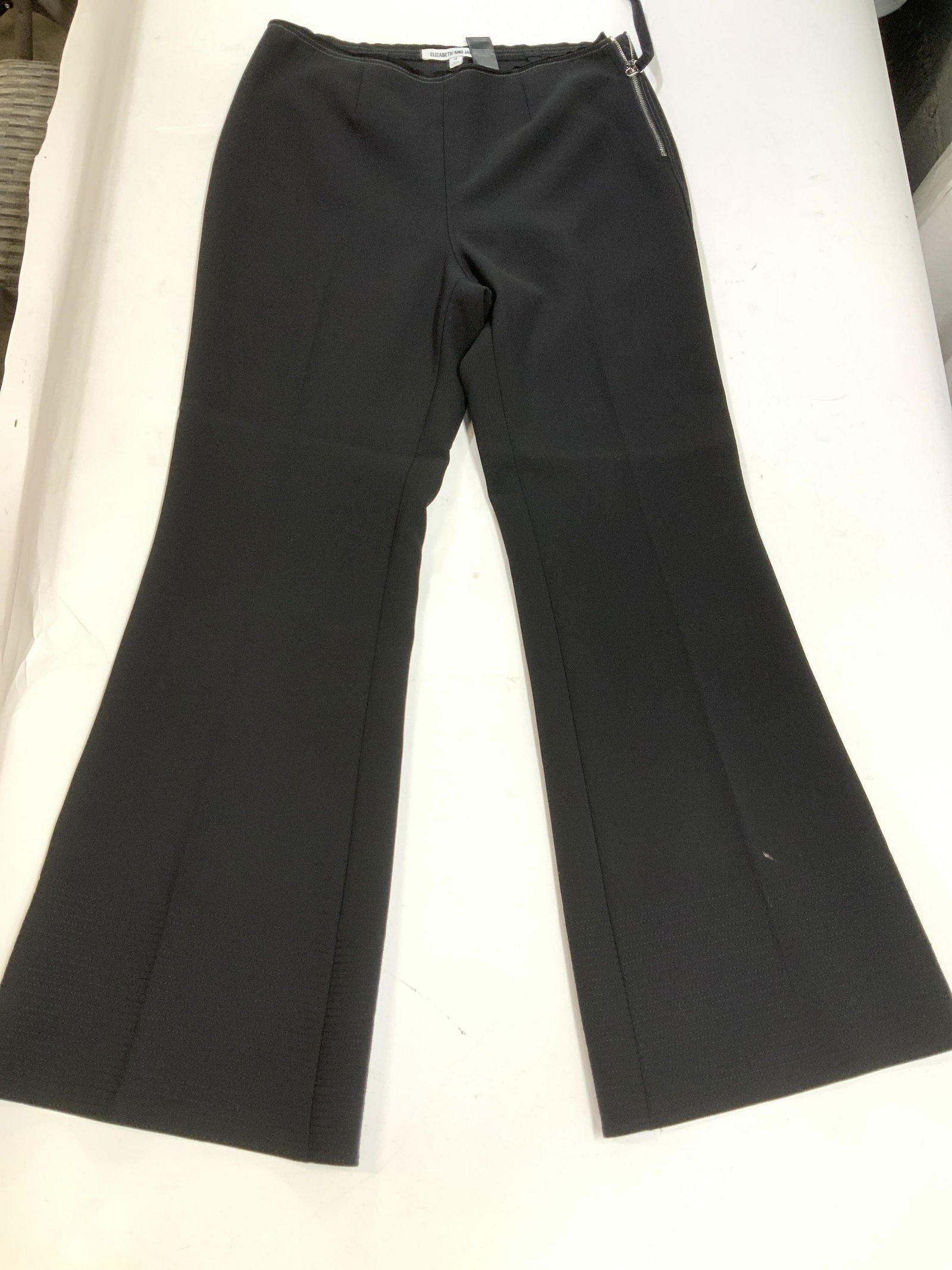 Elizabeth and James Boot Leg Black Pants (1 of 6)