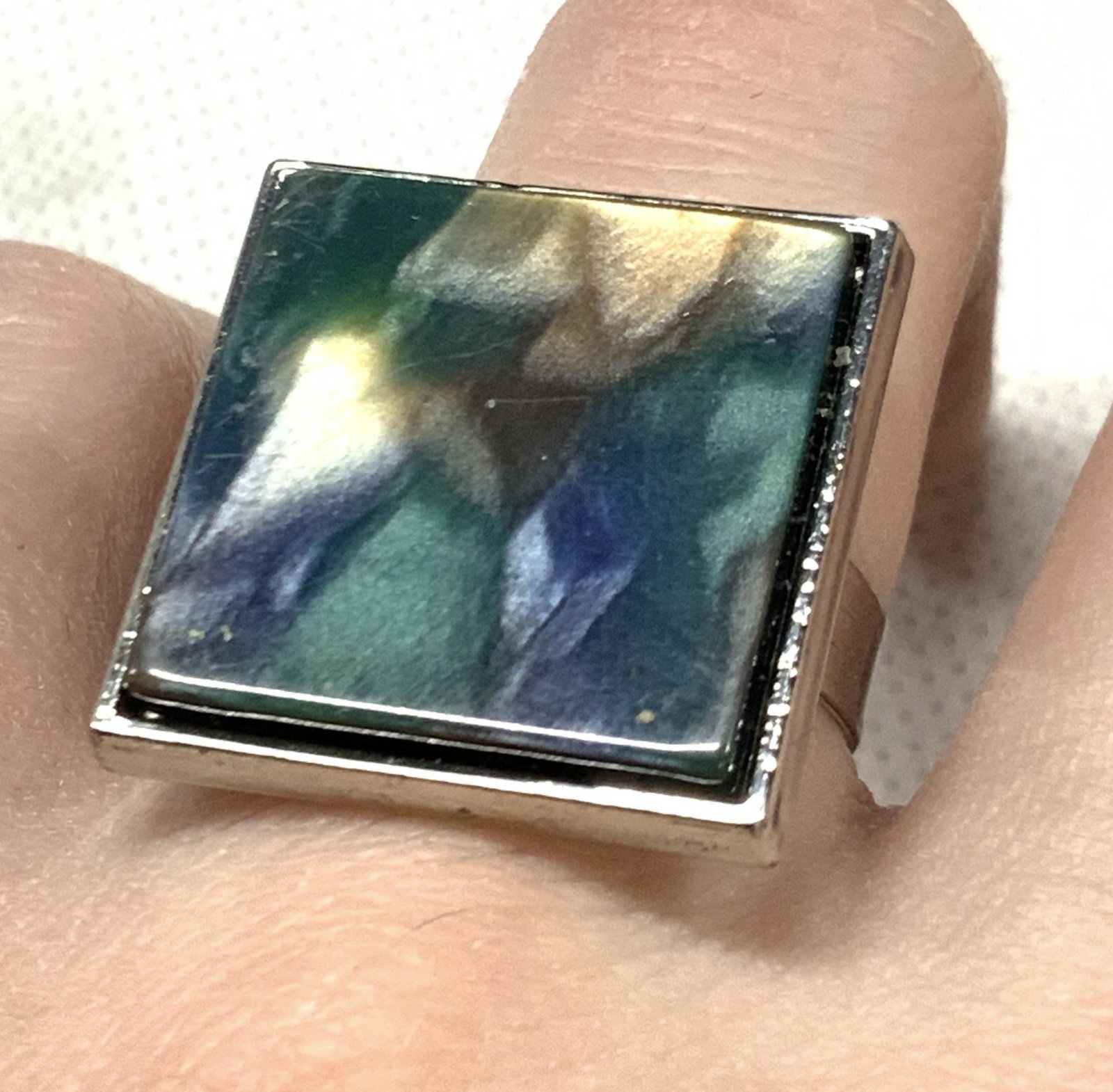 Square Shaped Acrylic Statement Ring (1 of 6)