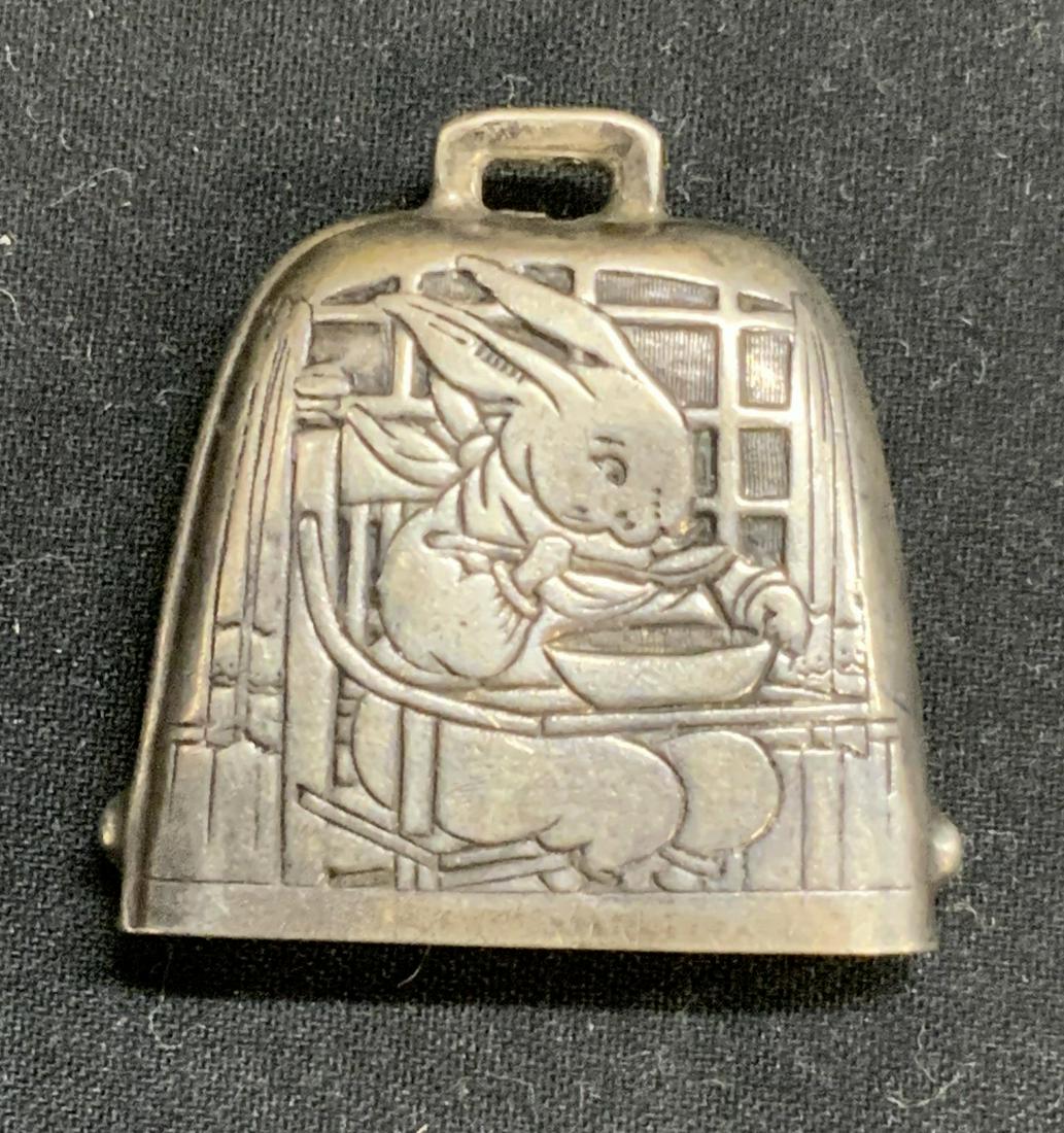 STERLING SILVER Rabbit Bell Pendant (1 of 6)