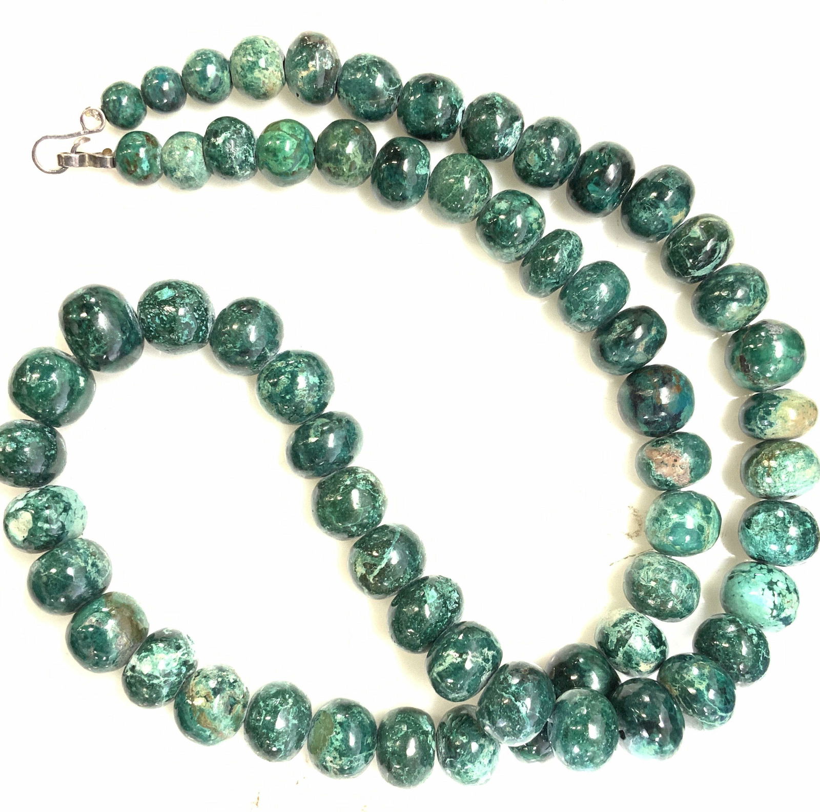 Chrysocolla With Malachite Beaded Necklace (1 of 4)