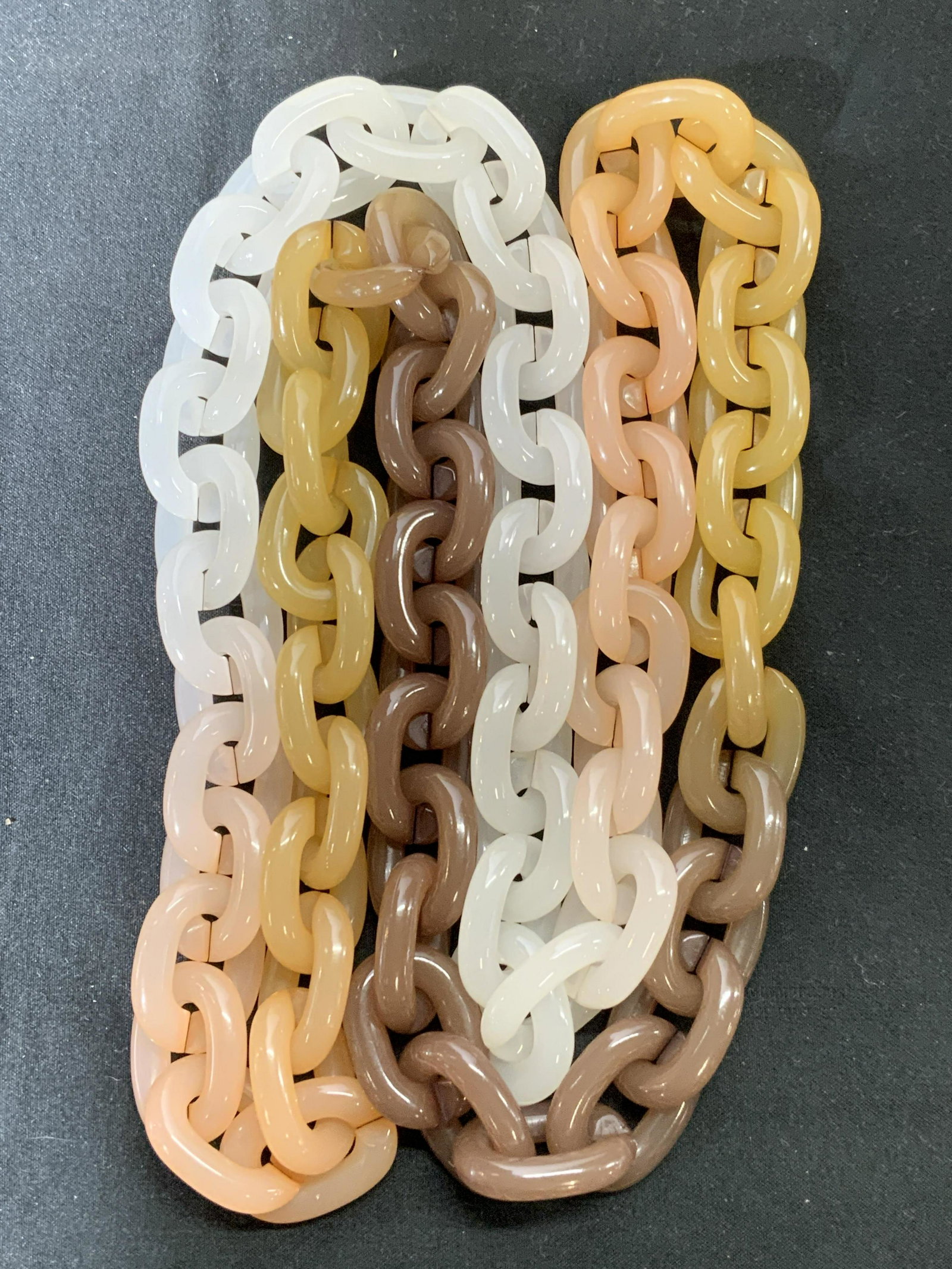 Multi Color Lucite Chunky Cable Chain Necklace (1 of 4)