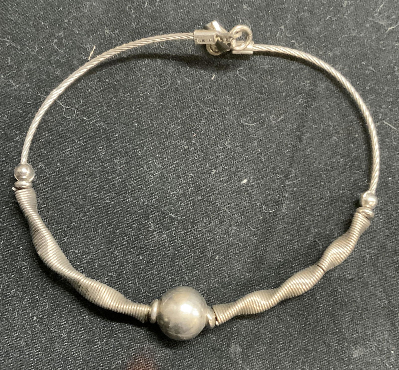 Silver Tone Wire Wrapped Bracelet (1 of 7)