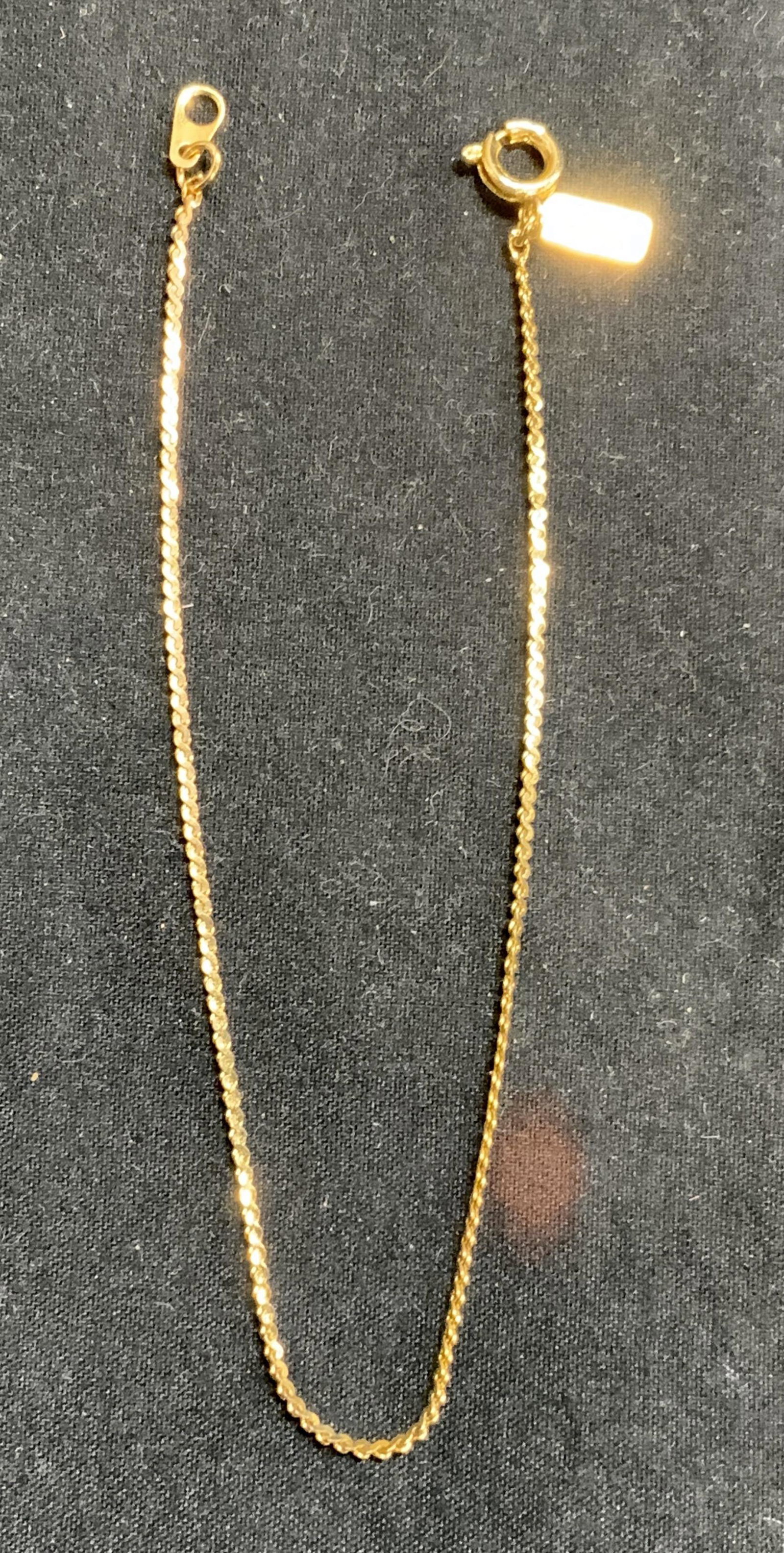 Gold Plated Dainty Chain Bracelet, Jewelry (1 of 6)