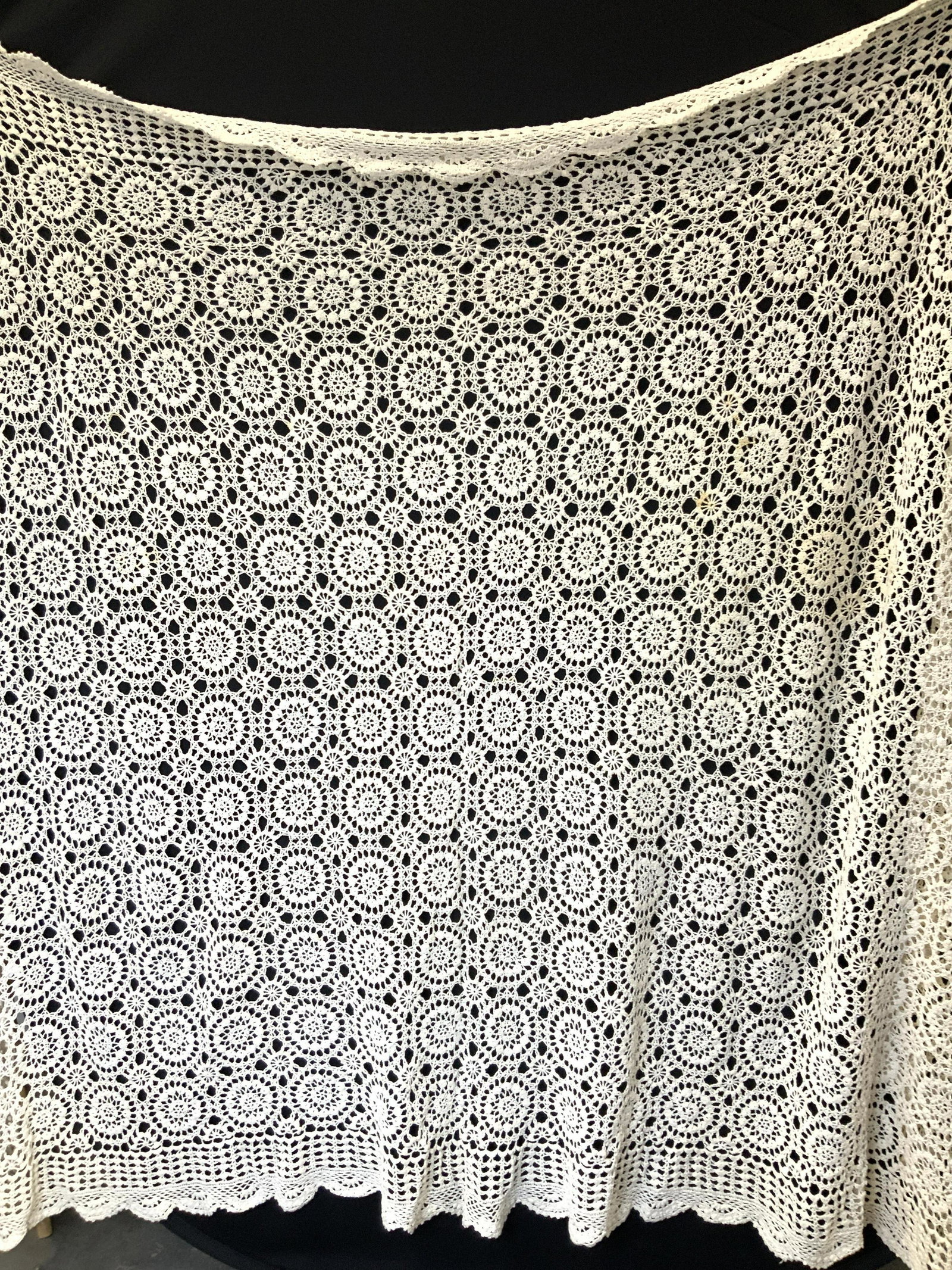 Vintage Lace Crochet Tablecloth (1 of 6)