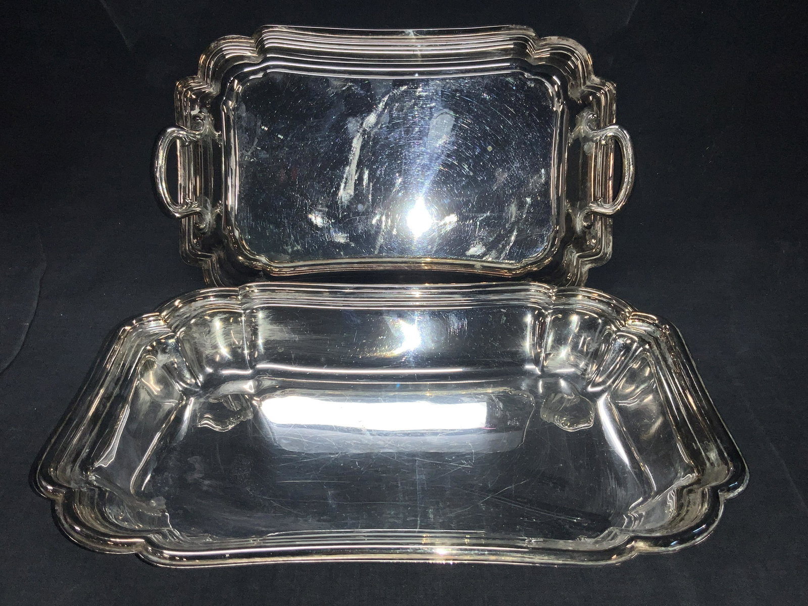 W.M.Rogers Silver Plate Lidded Dish (1 of 9)
