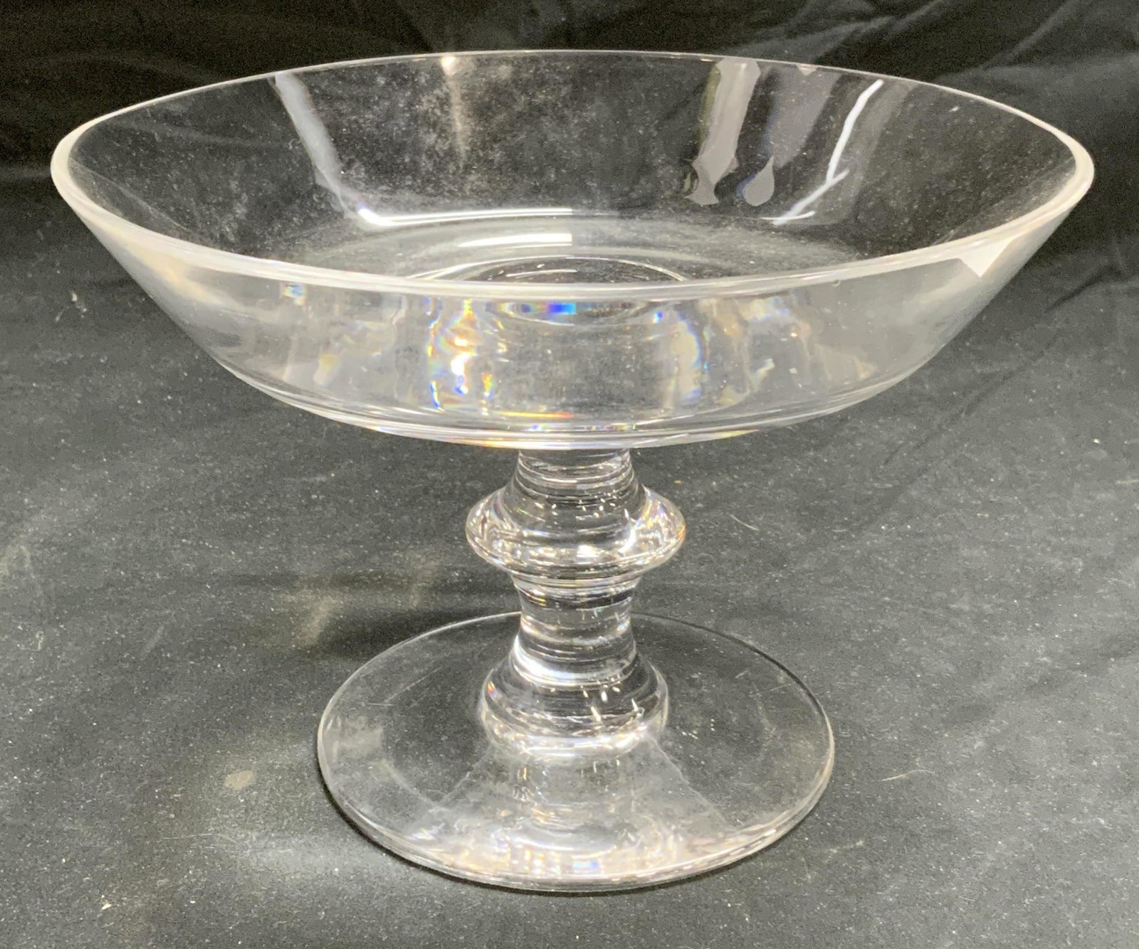 Footed Crystal Compote Bowl (1 of 6)