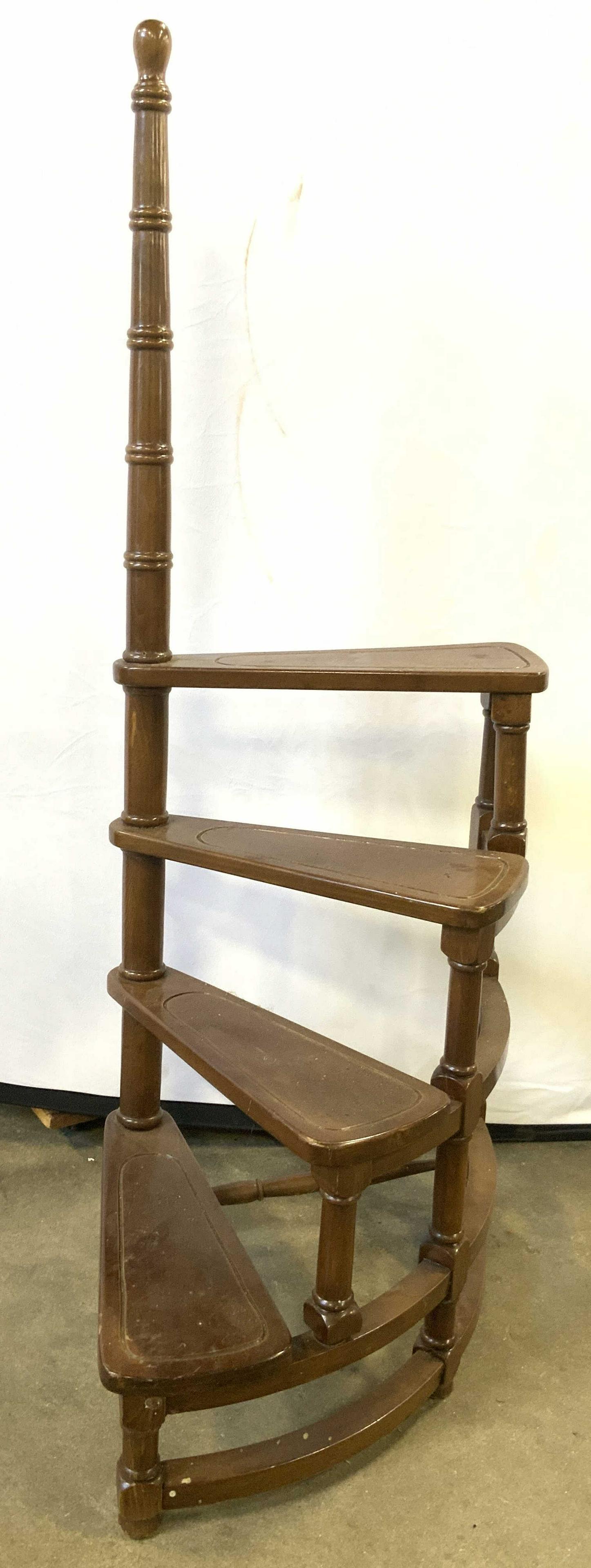 Vintage Carved Wooden Library Steps (1 of 8)