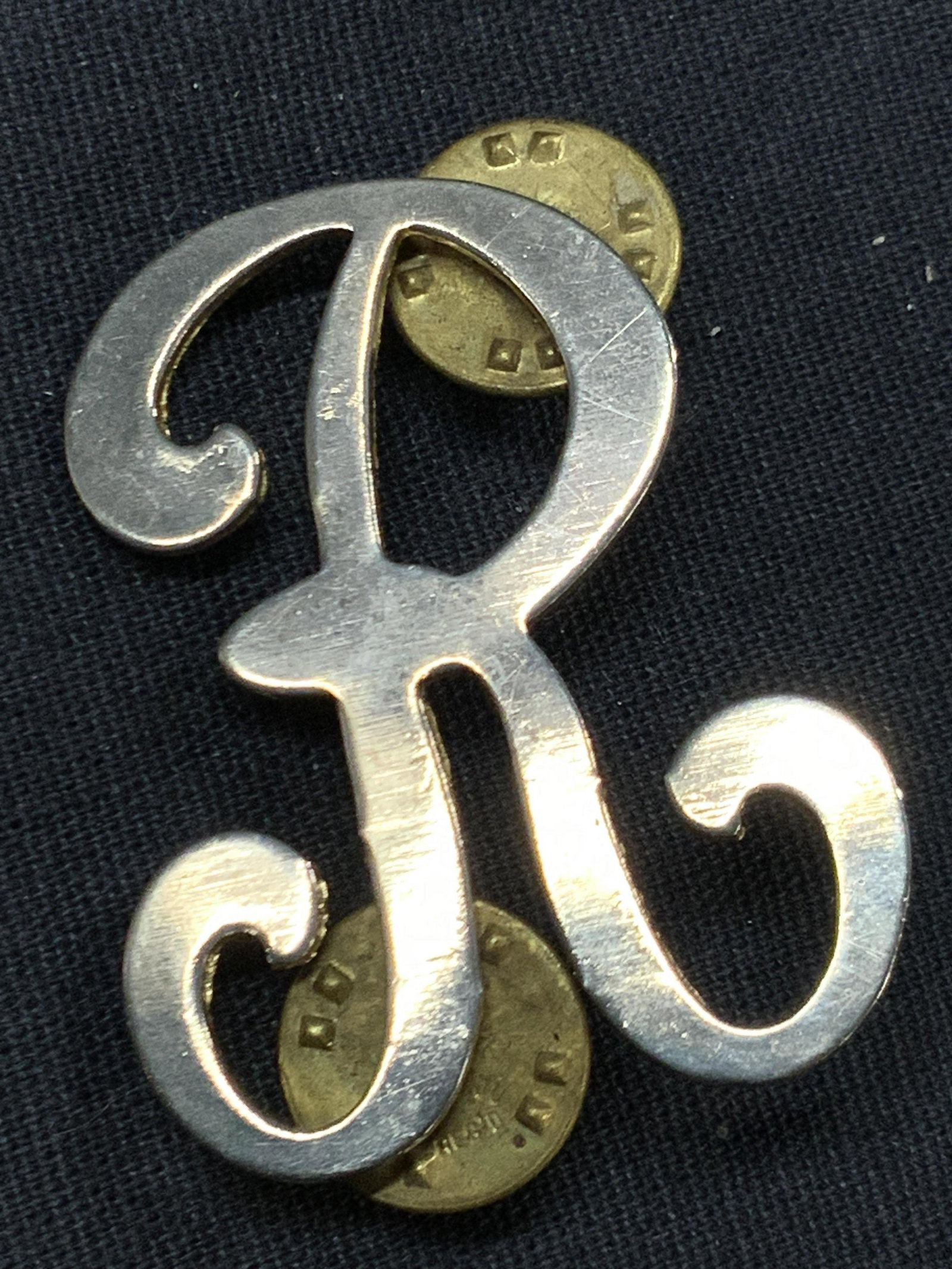 Vintage R Initial Pin (1 of 6)