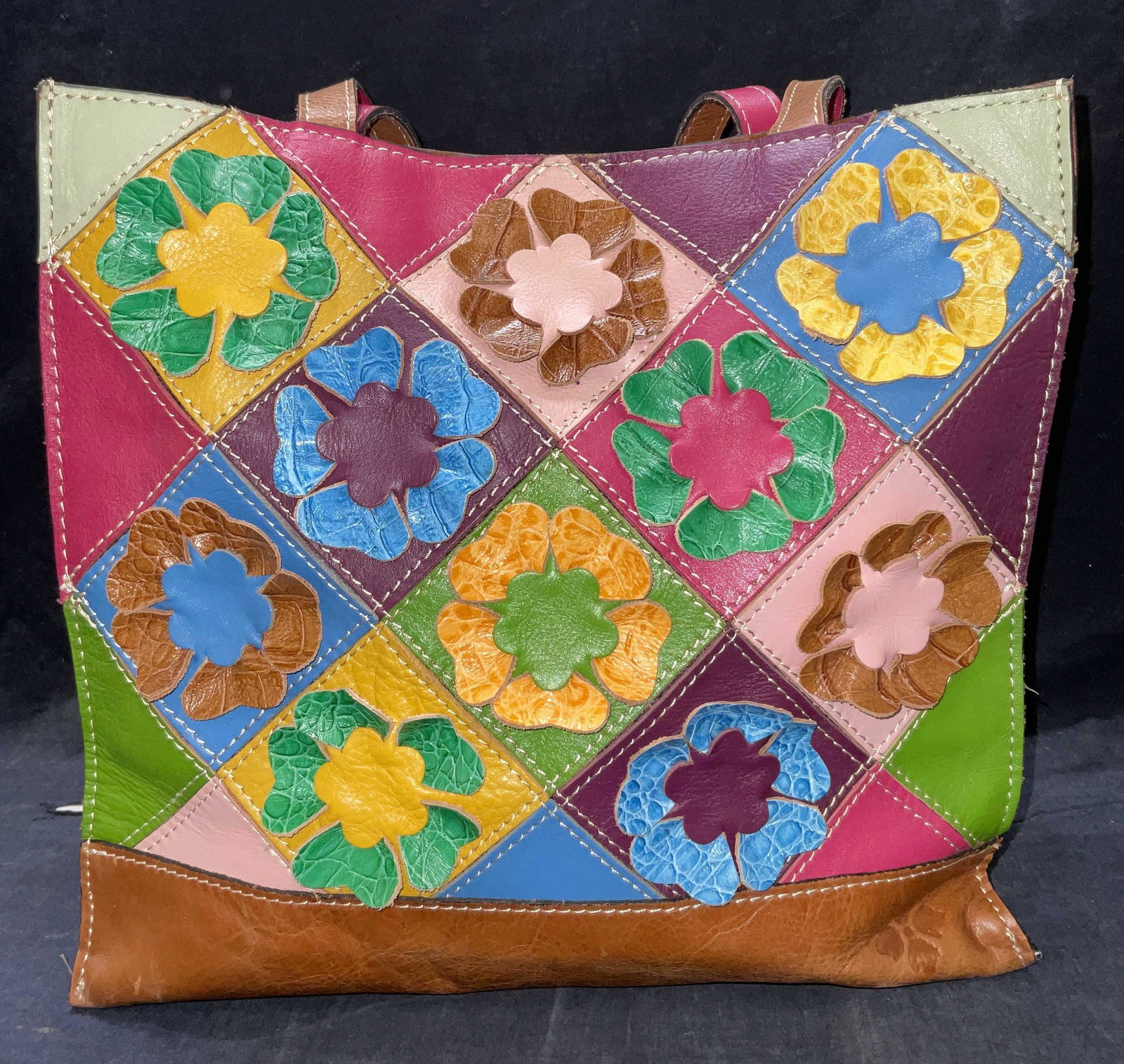 Leather Patricia Nash Floral Shoulder Bag