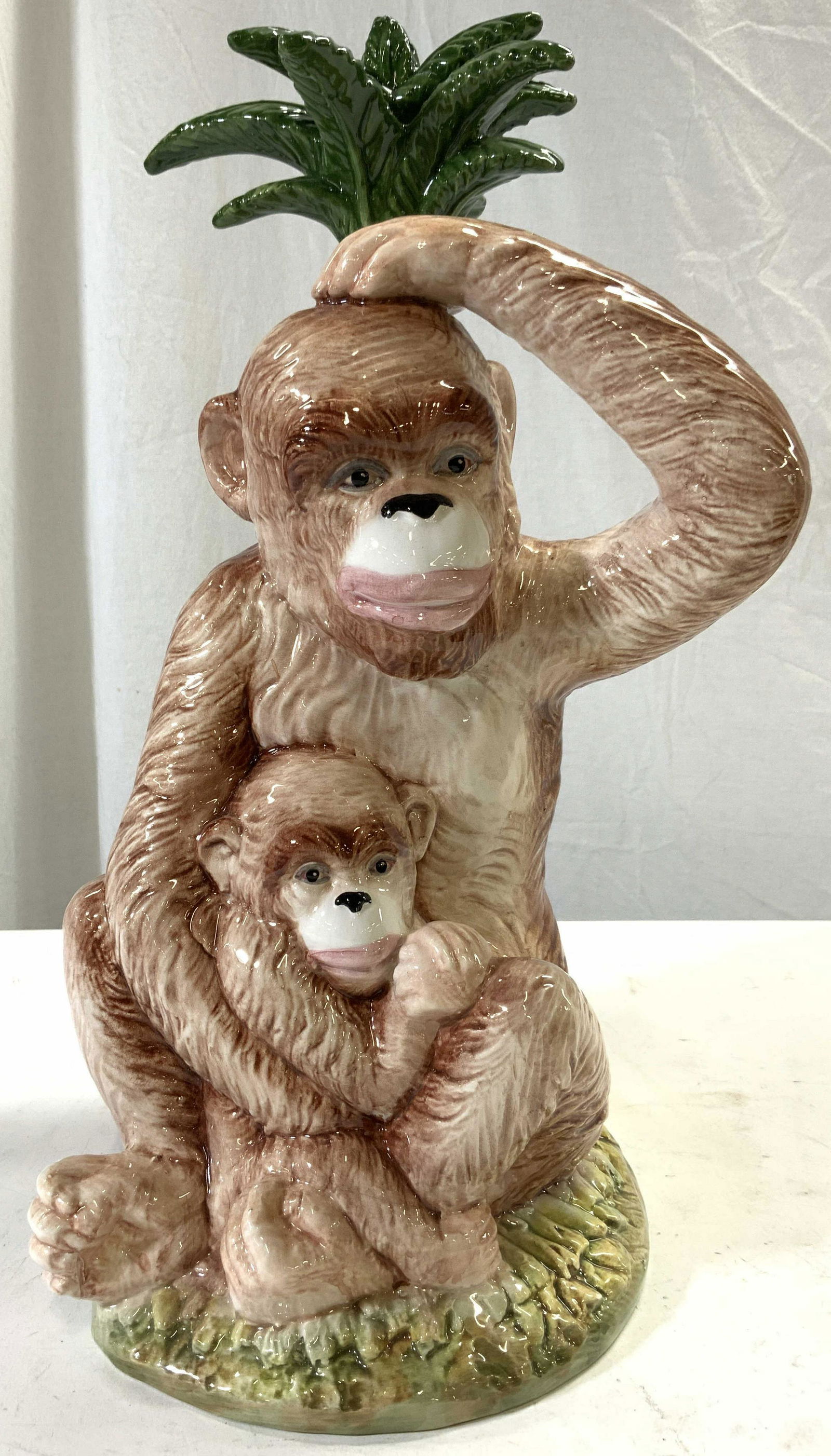 Porcelain Monkey & Child Sculpture ITALY (1 of 8)