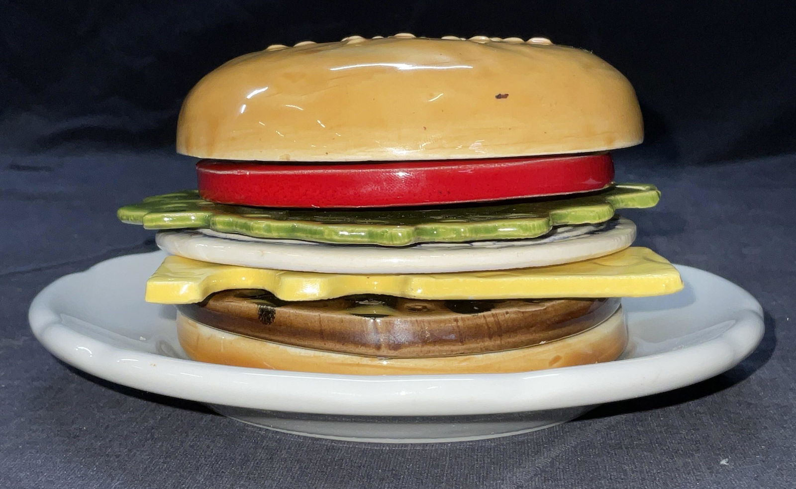 VNTG Porcelain Burger Coaster Set (1 of 8)