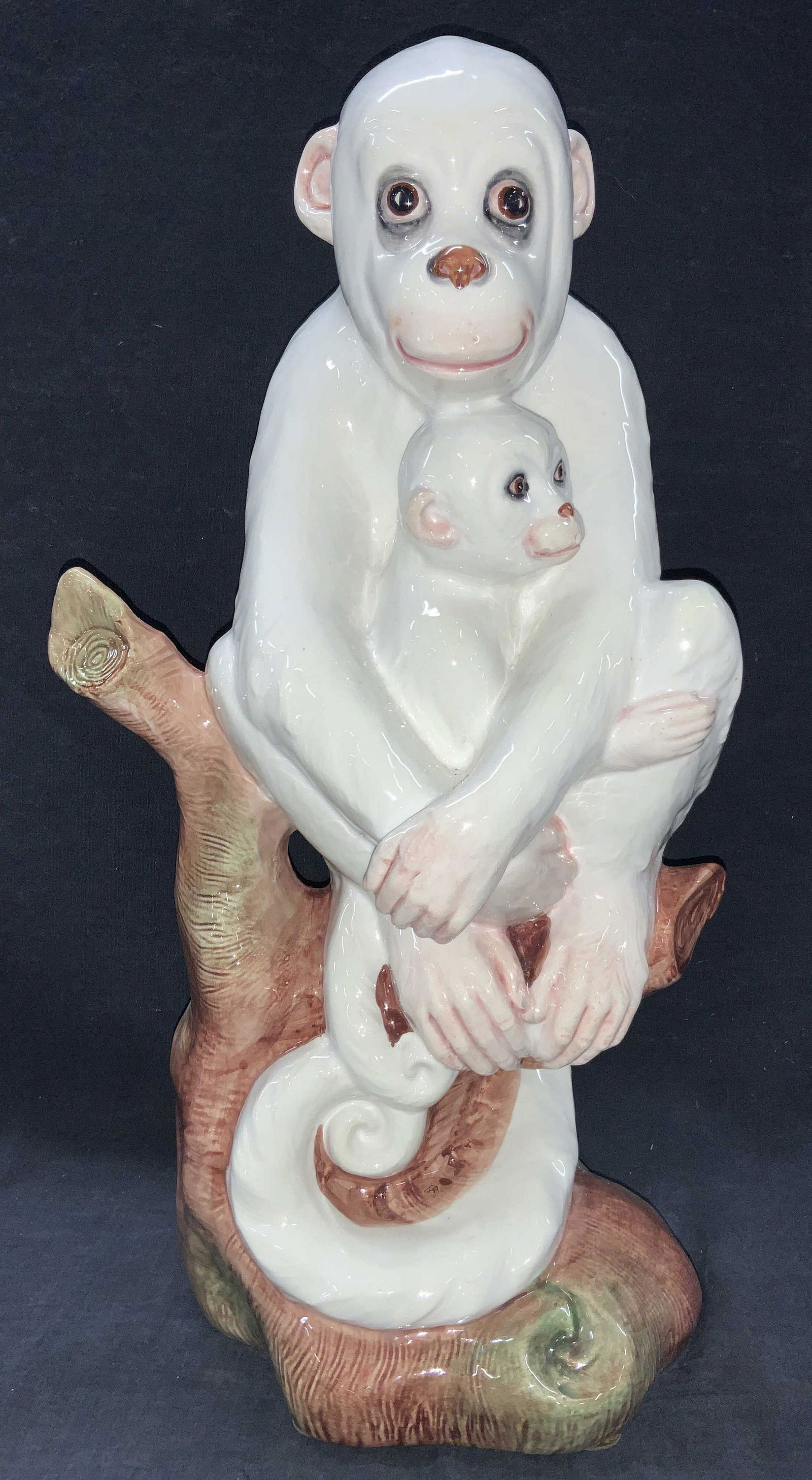 Hollywood Regency Ceramic Monkey Sculpture ITALY (1 of 10)