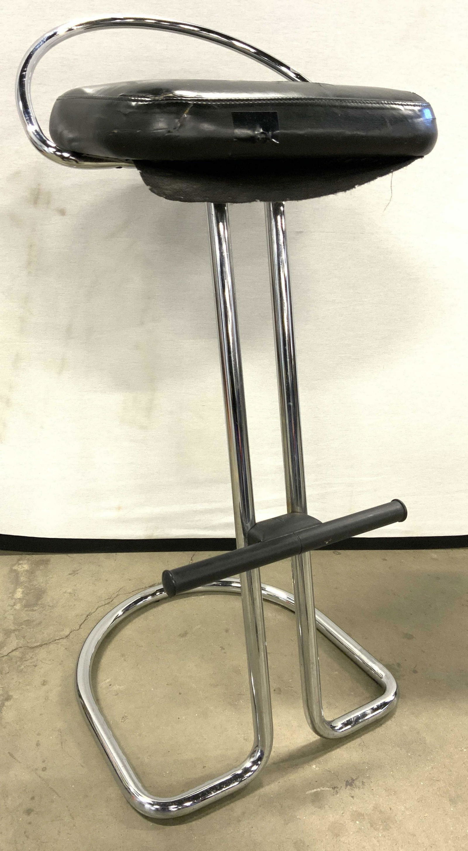 MCM Italian Chrome Bar Stool C 1965 (1 of 9)