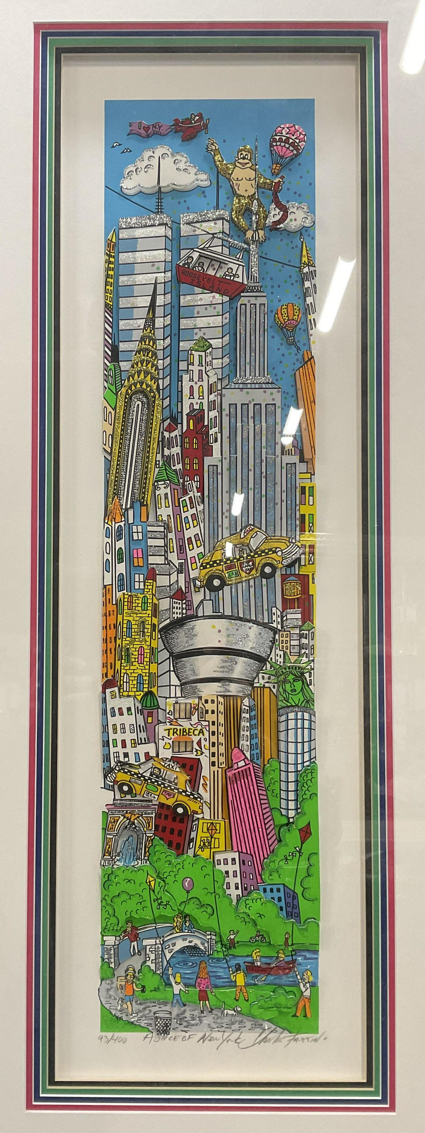 Signed Charles Fazzino, Serigraph, A Slice of NY (1 of 8)