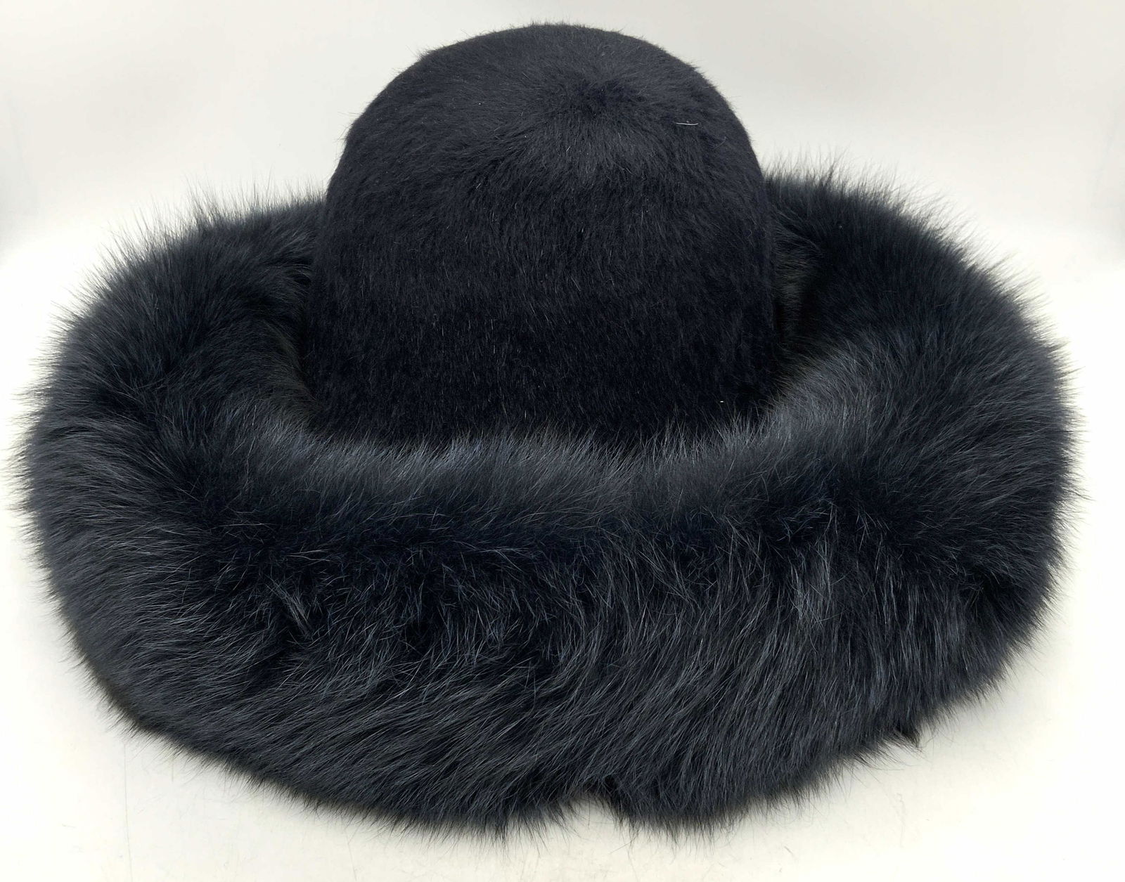 PATRICIA UNDERWOOD Navy Blue Mink Hat (1 of 7)