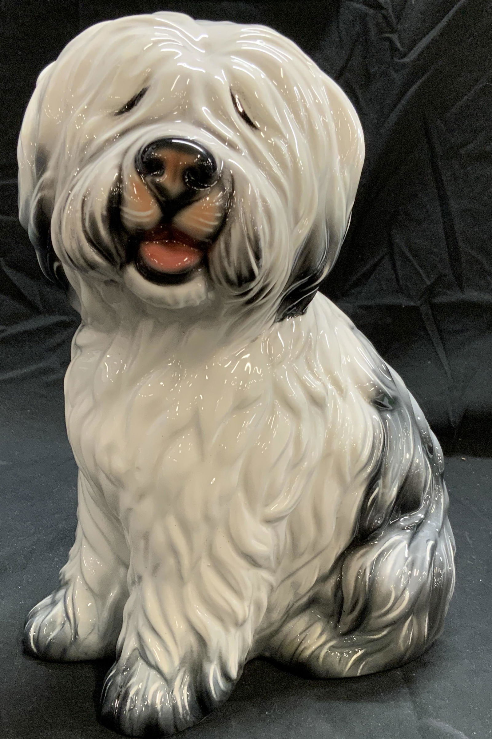 Ceramic Sheep Dog Figural, Italy (1 of 7)