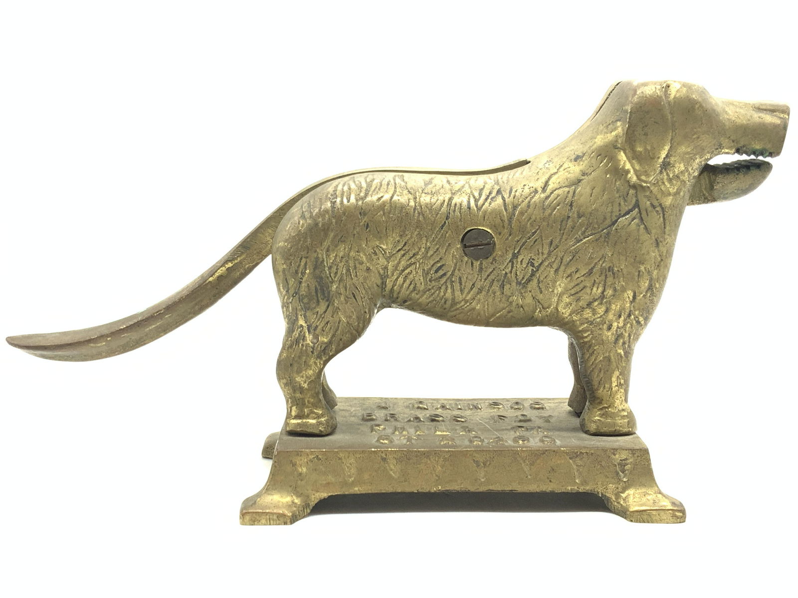 Antique J Gainsos Brass Dog Nut Cracker (1 of 9)