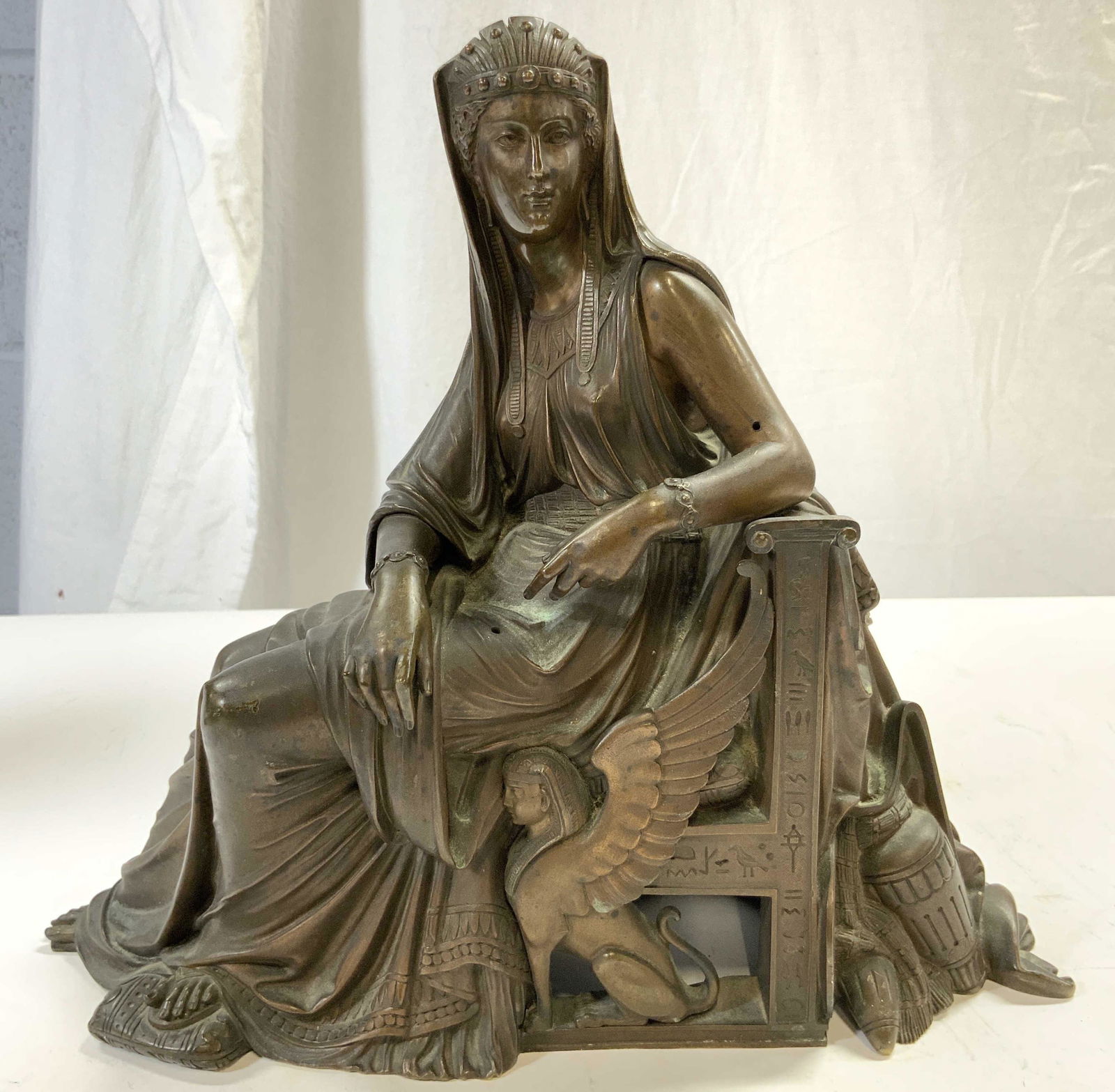 19TH CENTURY Egyptian Revival Bronze Statue (1 of 8)
