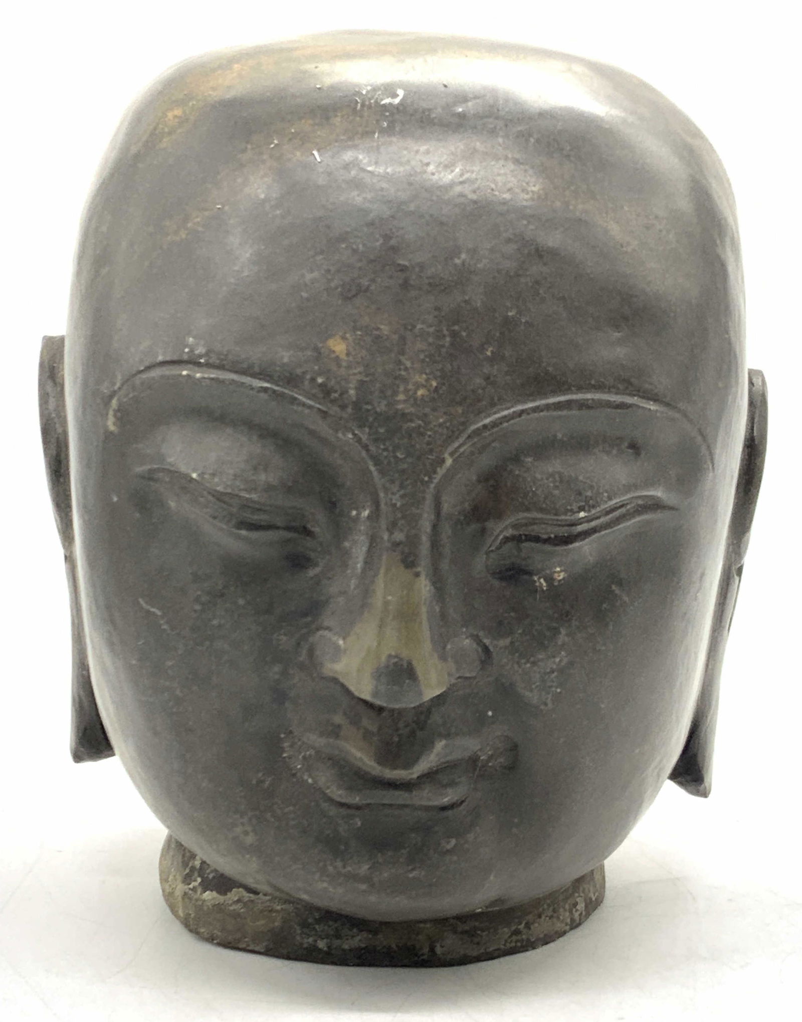Solid Carved Stone Buddha Head (1 of 10)