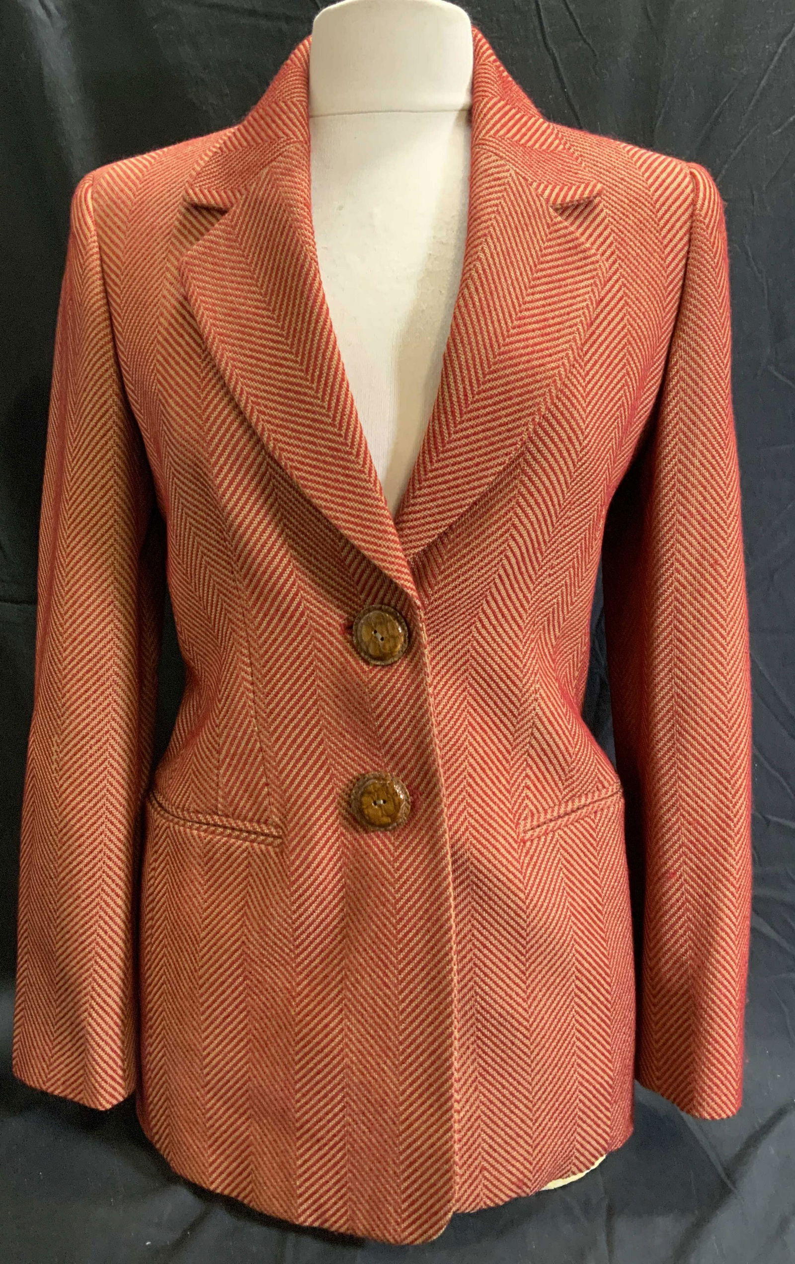 GIANFRANCO FERRE Red Chevron Jacket (1 of 7)