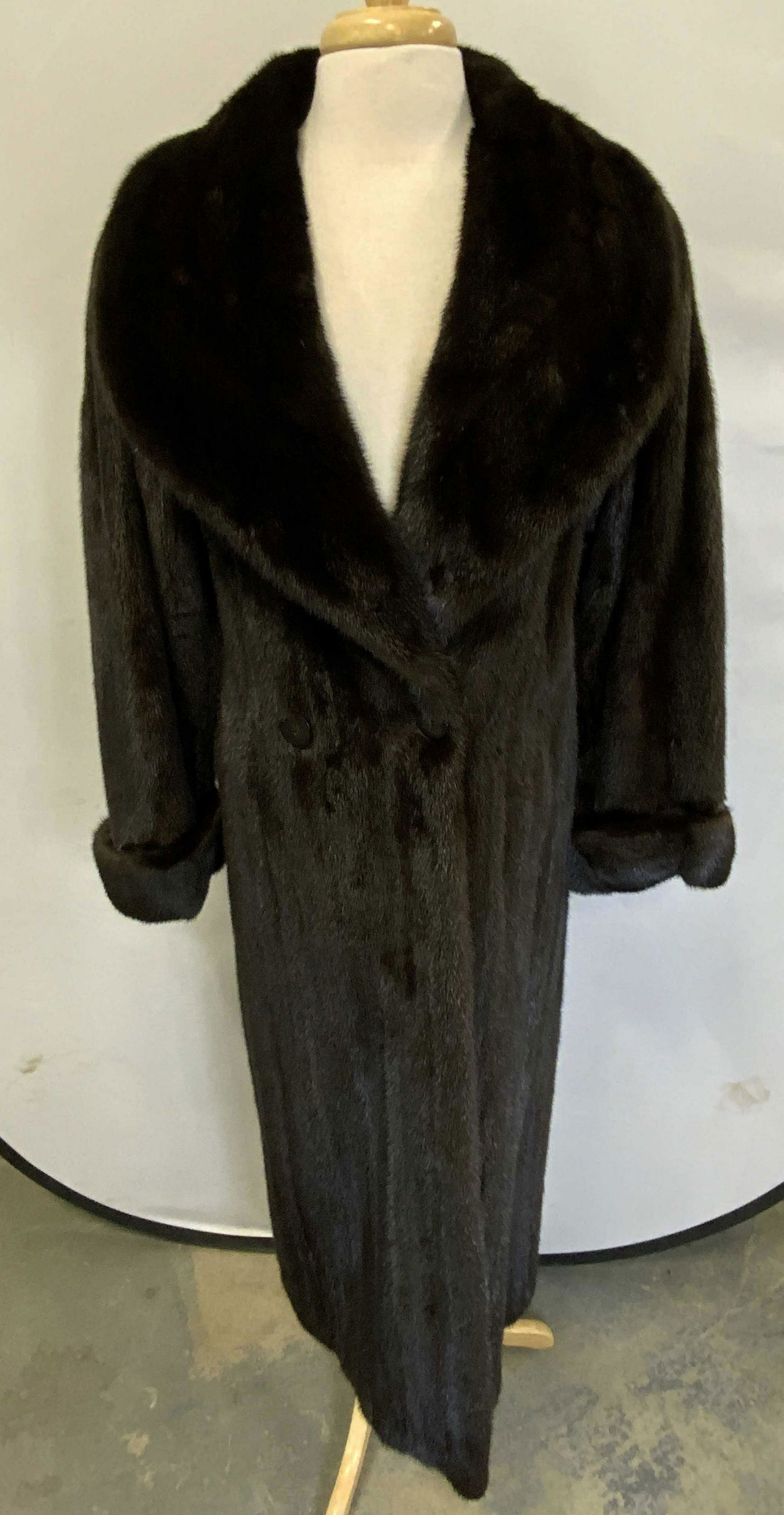 BILL BLASS Vintage Brown Mink Fur Coat (1 of 9)