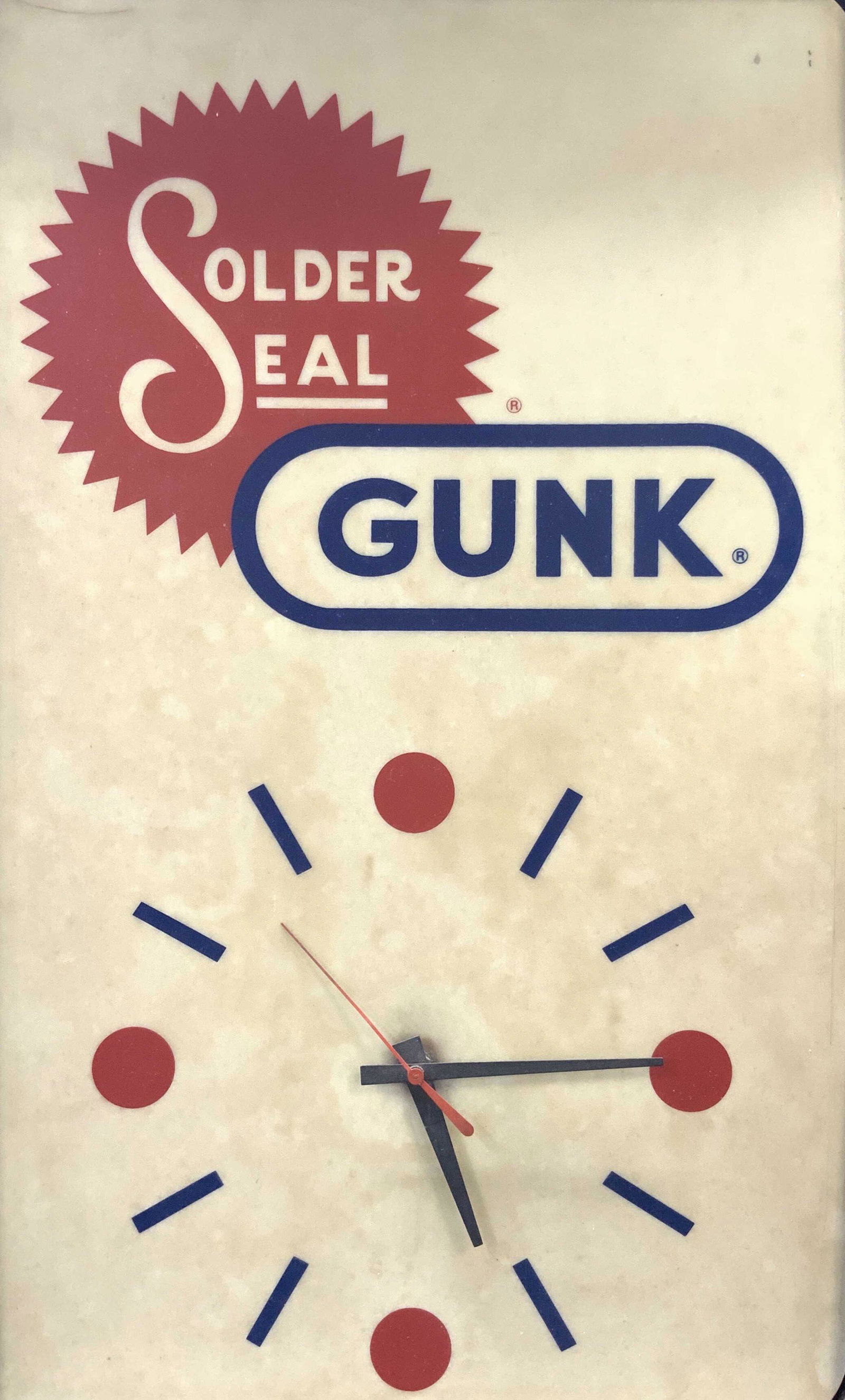 Vintage Solder Seal Gunk Wall Clock (1 of 9)
