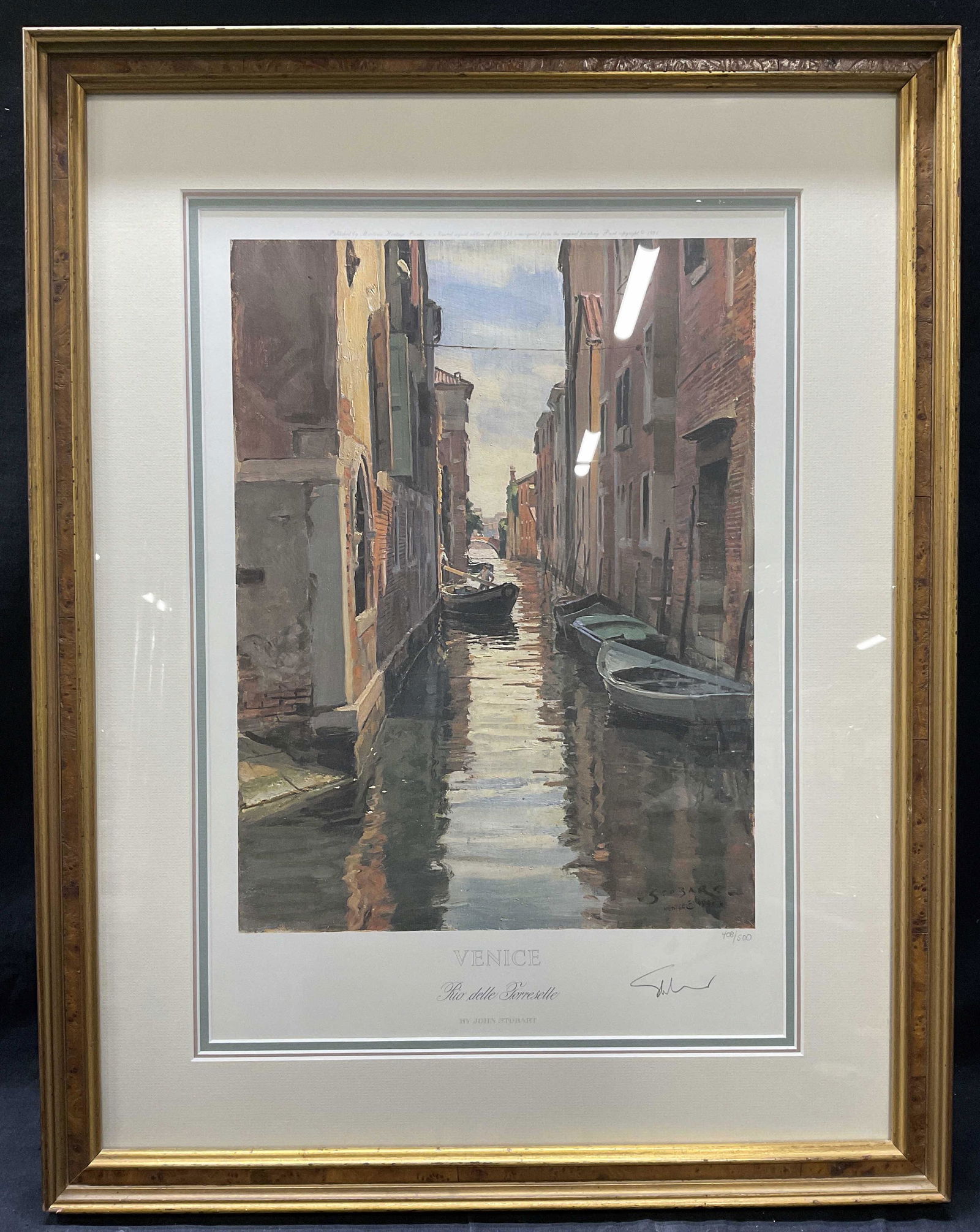 STOBART signed Framed Limited  Litho of Venice (1 of 8)