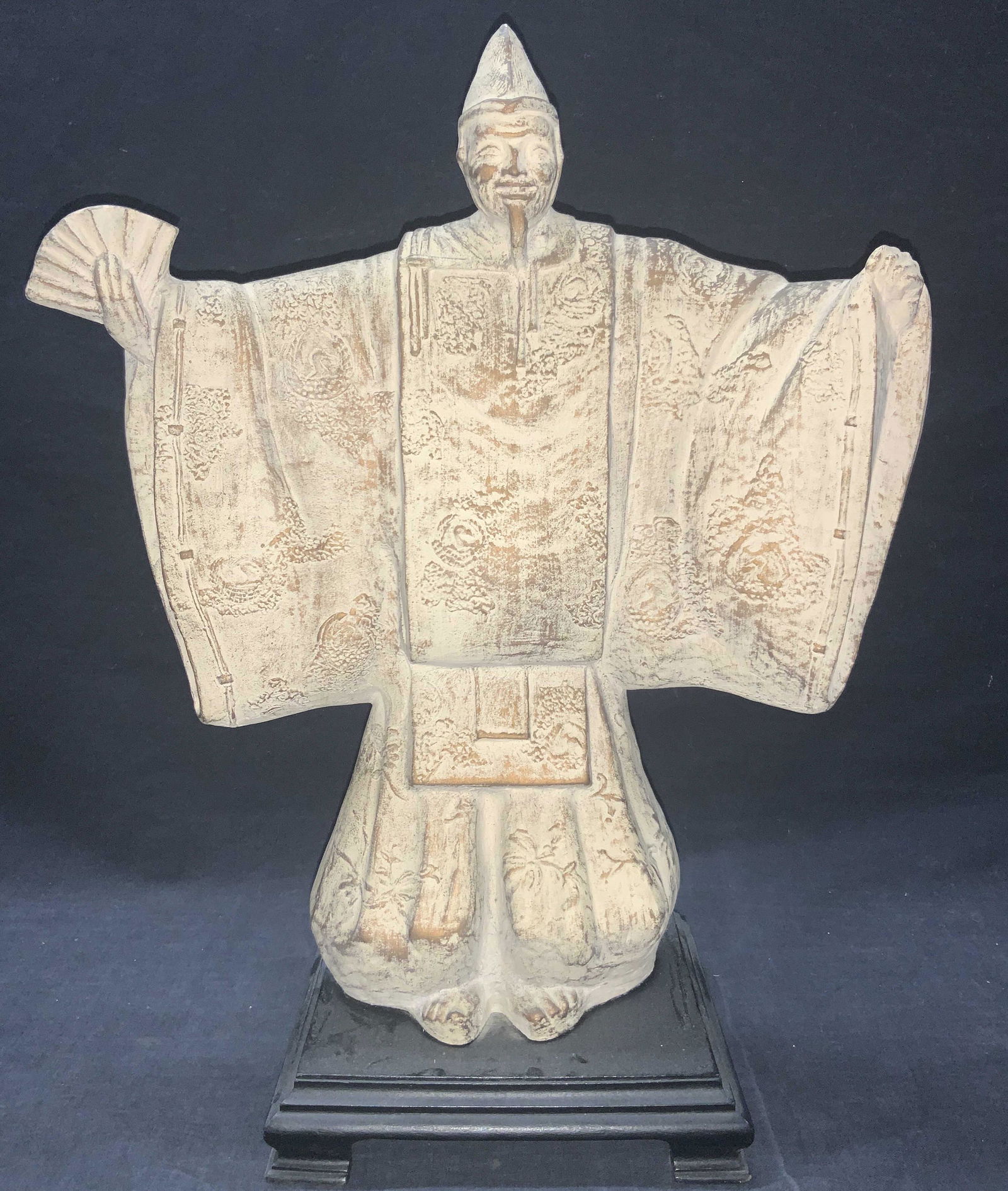 Austin Productions 1981 鋳造 能楽師 翁像 ブロンズ調 large-austin-productions-