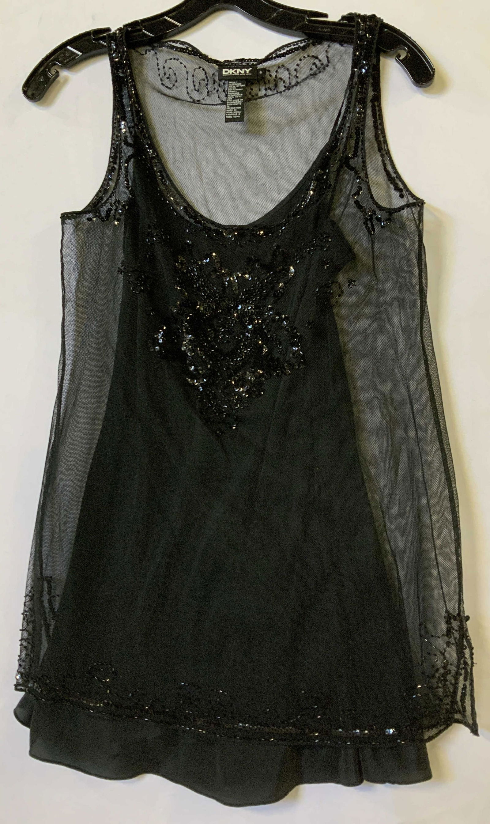 DKNY SILK & COTTON TANK BLOUSE (1 of 7)