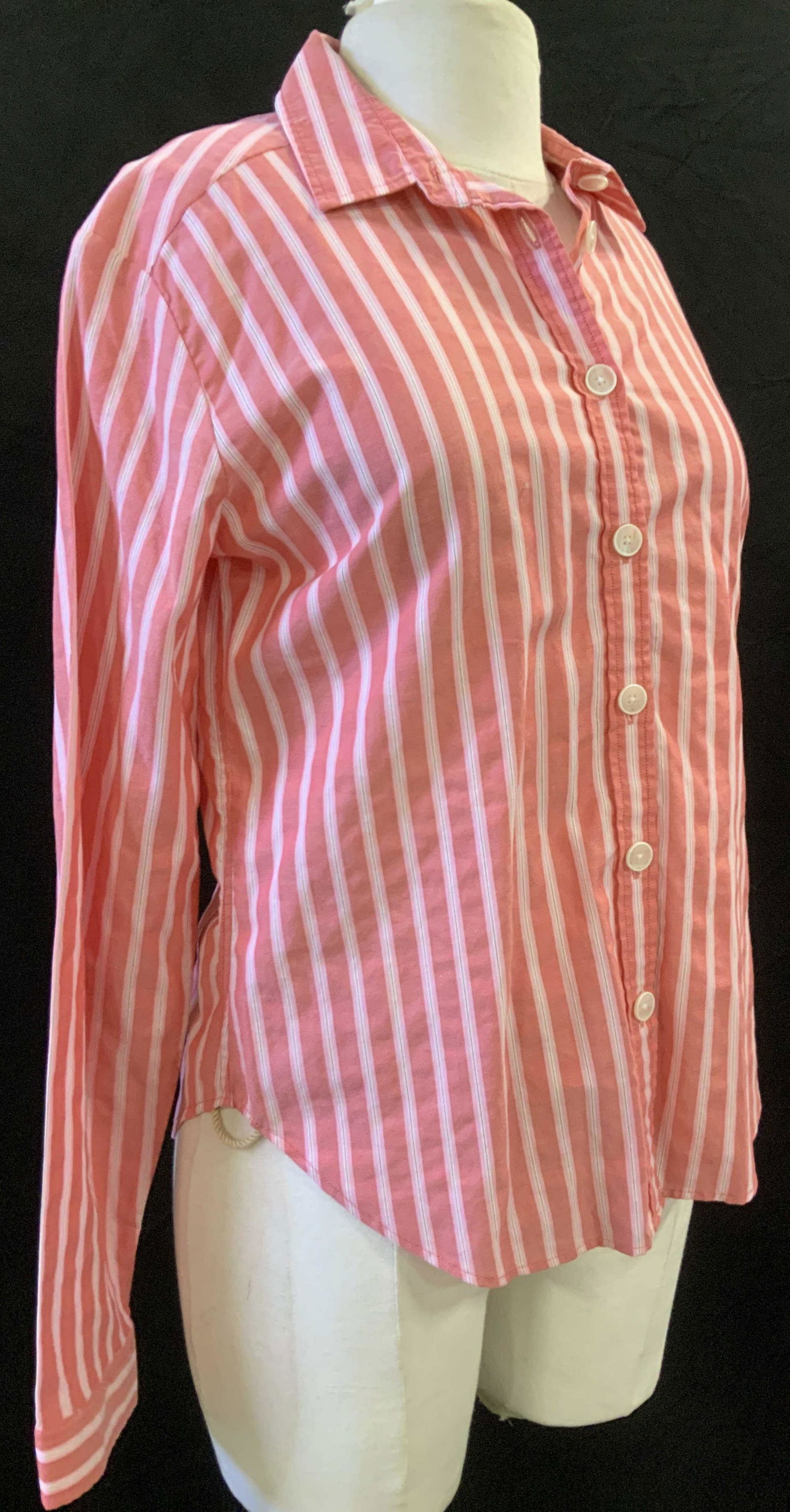 Alara Cotton Stripe Button Down Shirt (1 of 6)