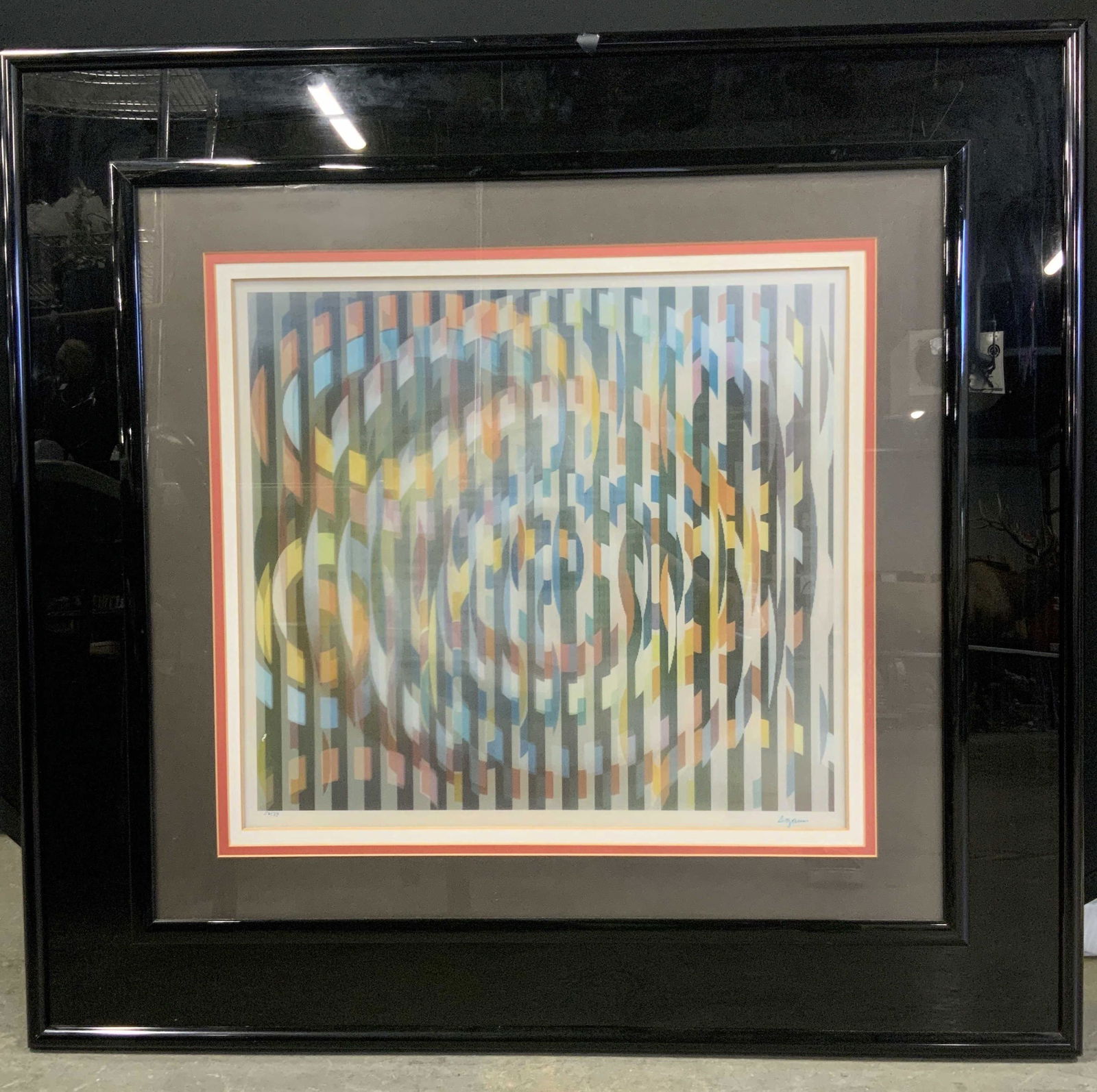 YACCOV AGAM Signed Framed Lenticular Agamograph (1 of 12)
