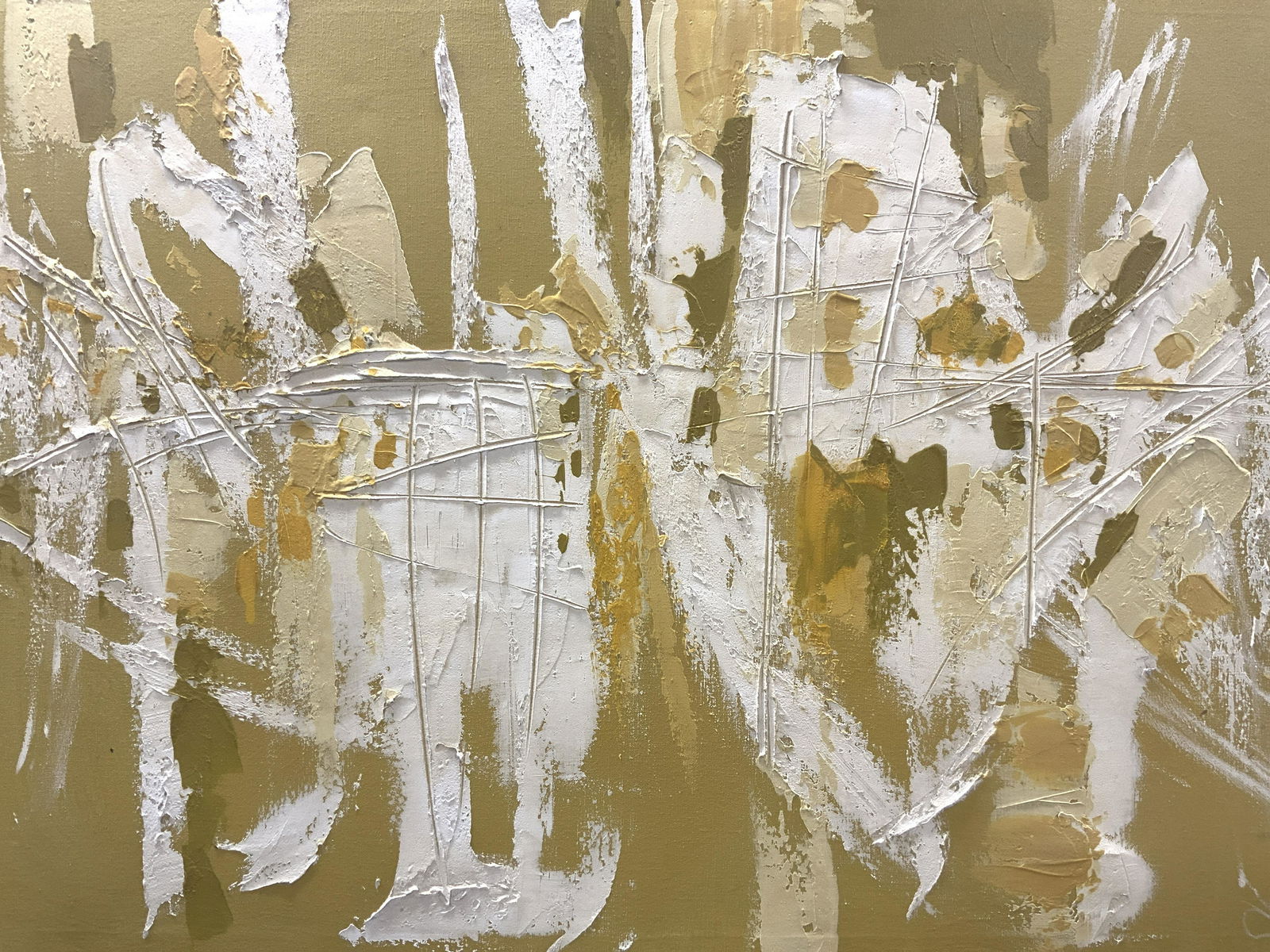 CIEN Signed Vintage MCM Abstract Oil Painting (1 of 9)