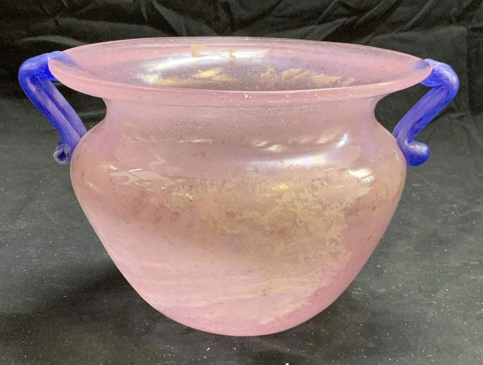 Handcrafted Pink Art Glass Vase, Italy (1 of 6)