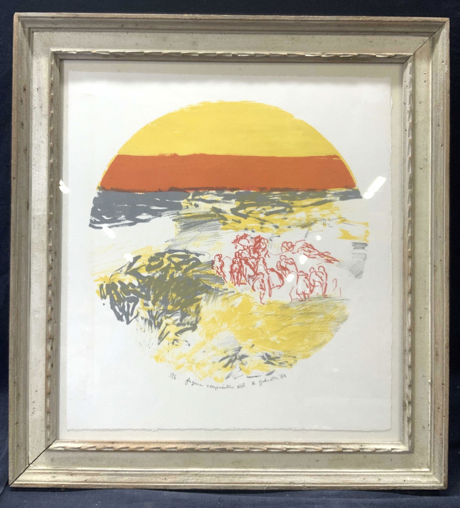 B.Johnston Signed Print Making Art (1 of 9)