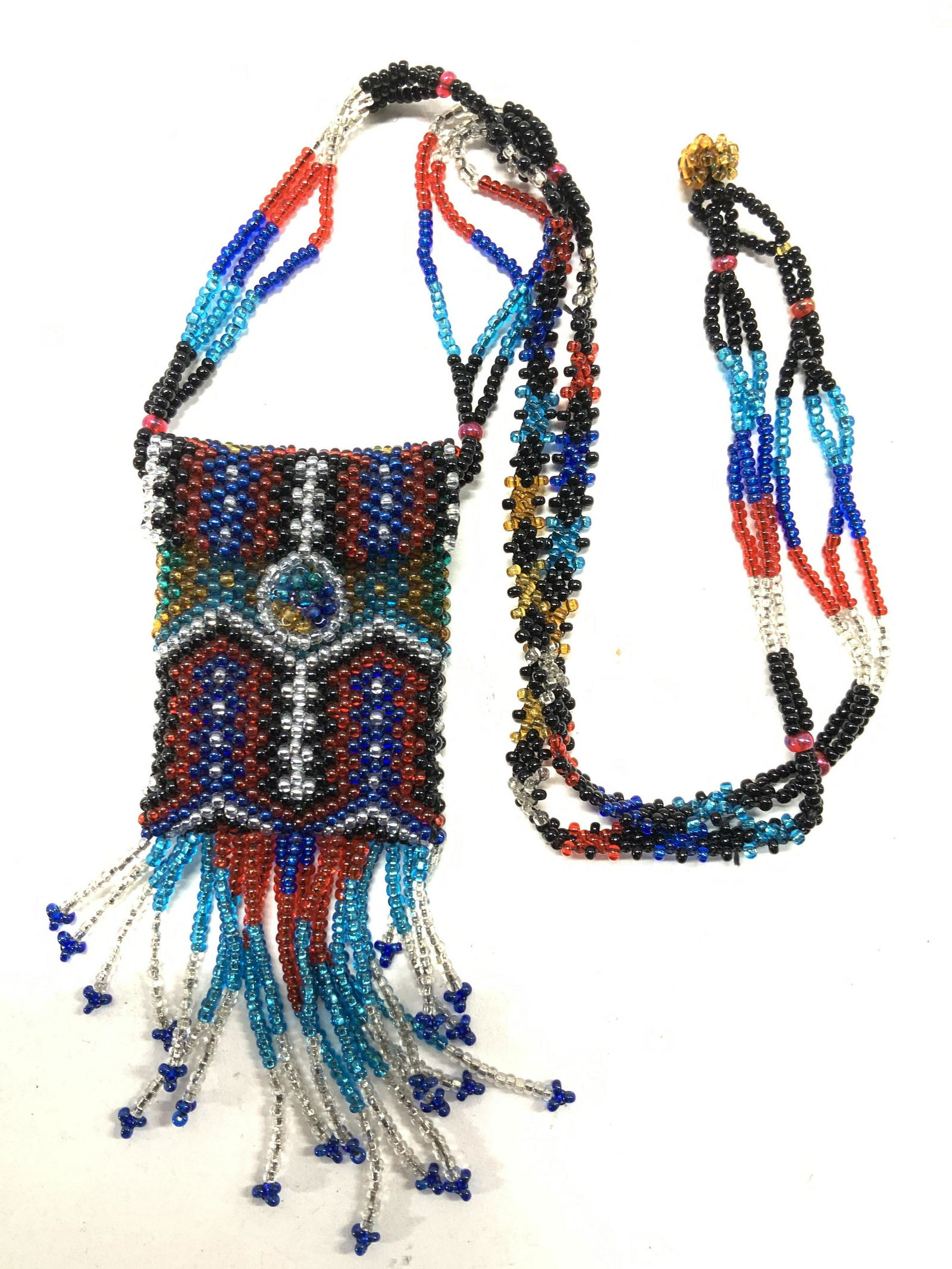 Hand Crafted Seed Bead Purse Necklace (1 of 6)