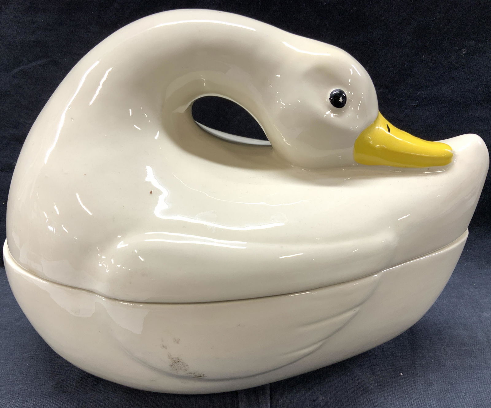 Ceramic Duck Figural Lidded Vessel (1 of 6)
