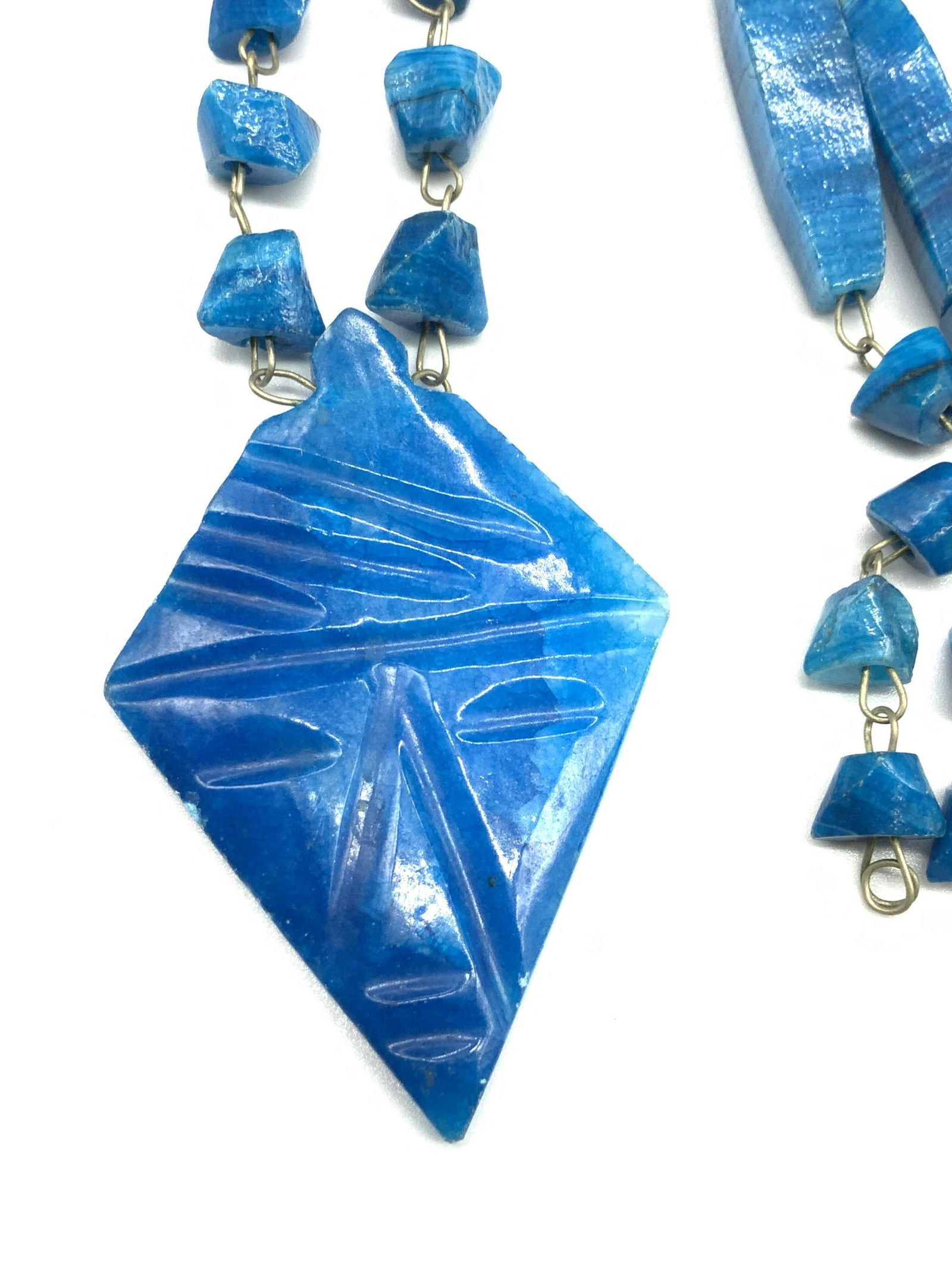 Art Glass Face Pendant Necklace (1 of 6)