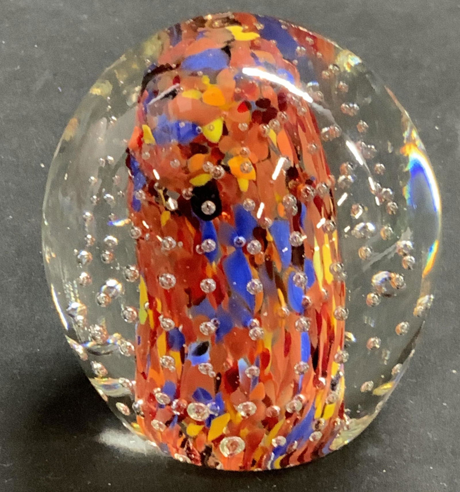 Murano Style Art Glass Bubble Paperweight (1 of 6)