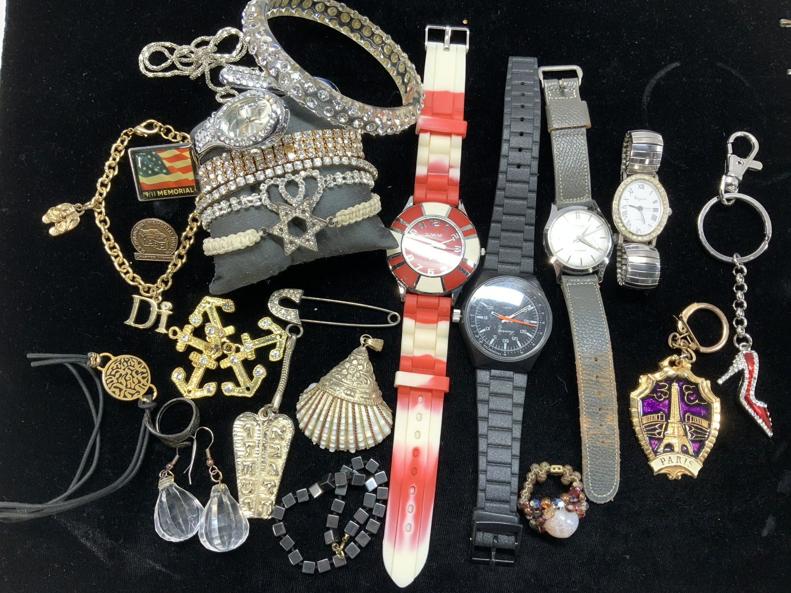20+ Rhinestone Jewelry, Watches, Keychains, more (1 of 8)