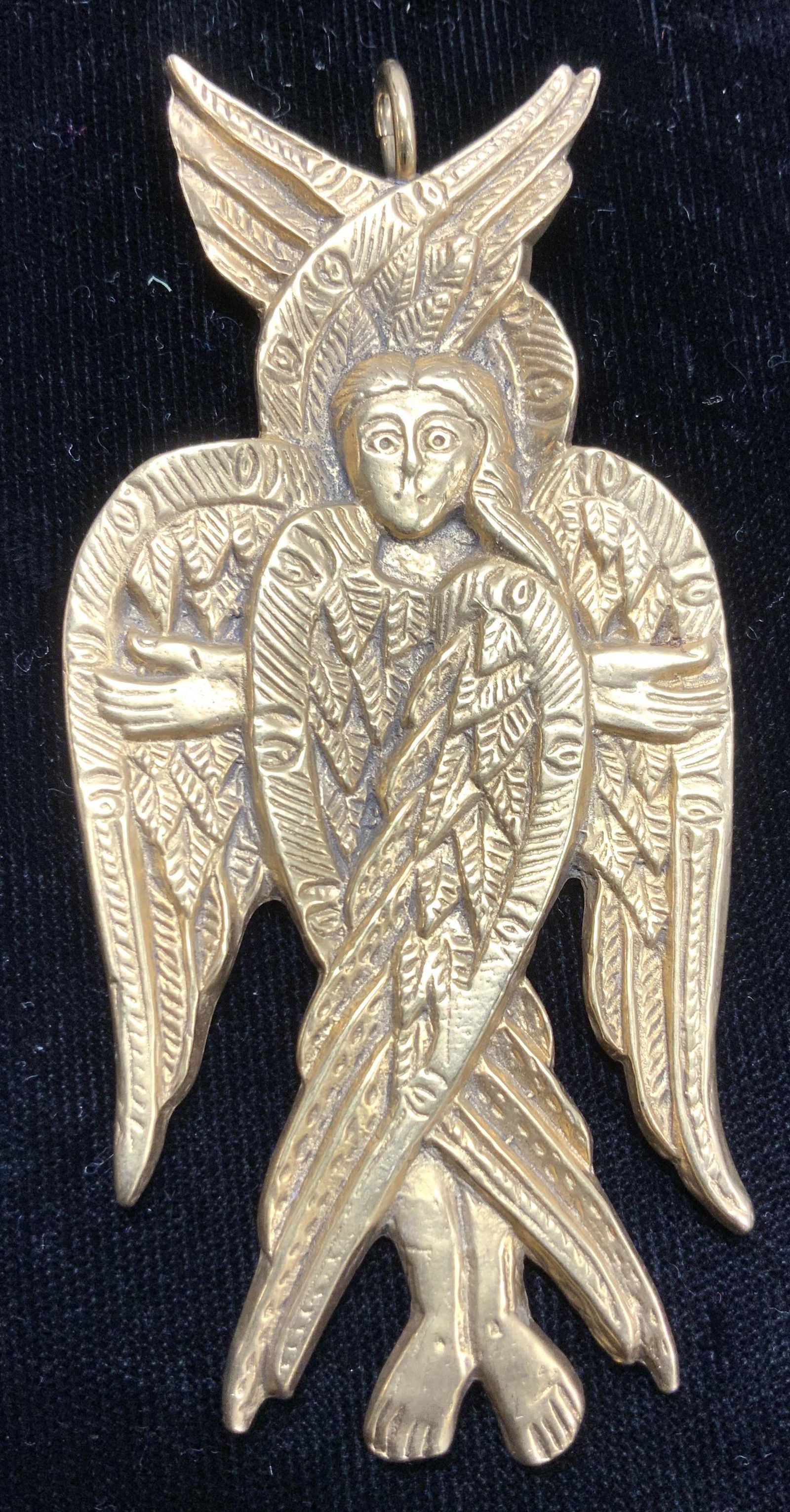 Cherubim Angel Gold Tone Pendant, MMA (1 of 6)